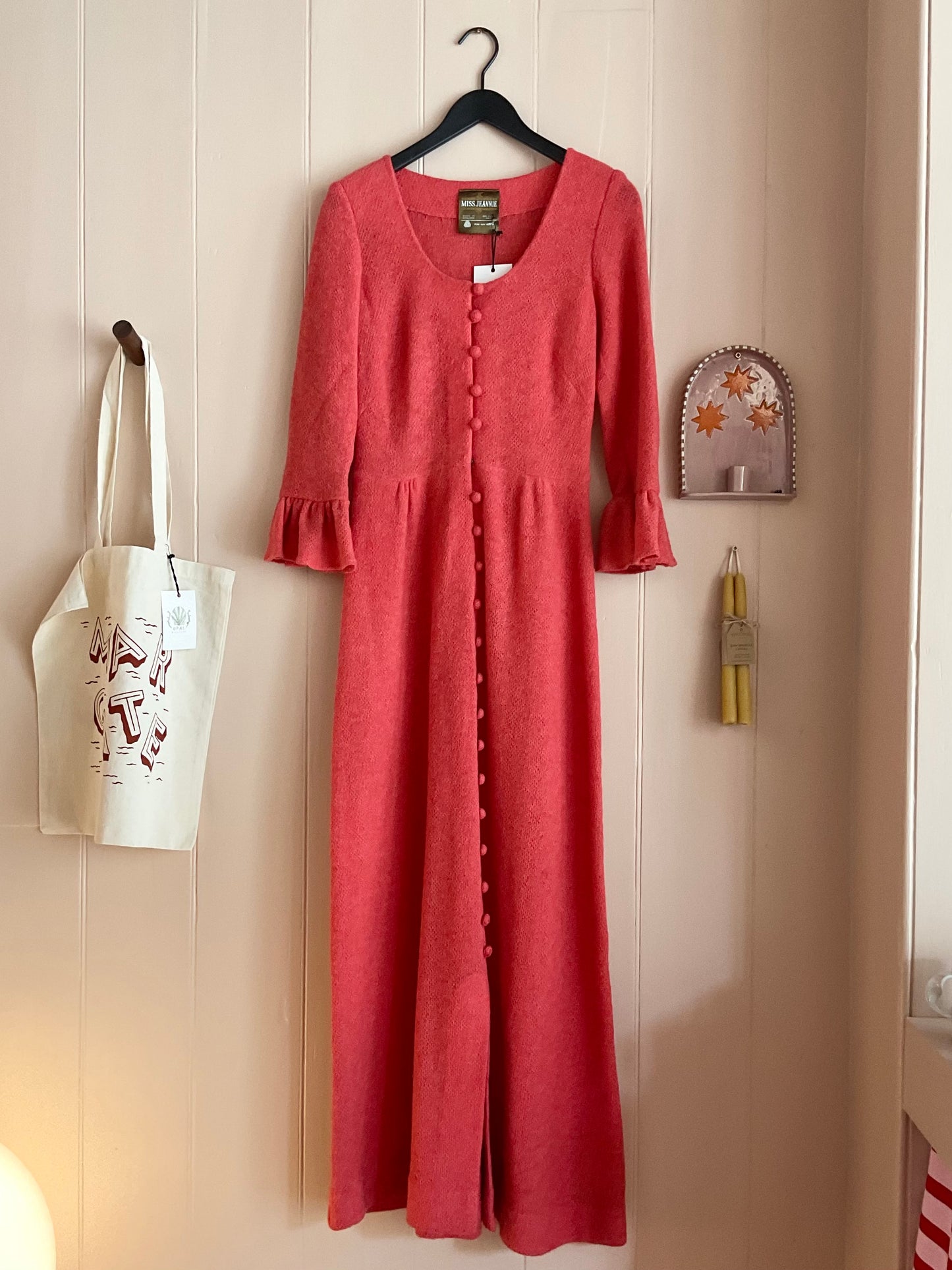 Vintage 1970’s Pure Wool Maxi Dress