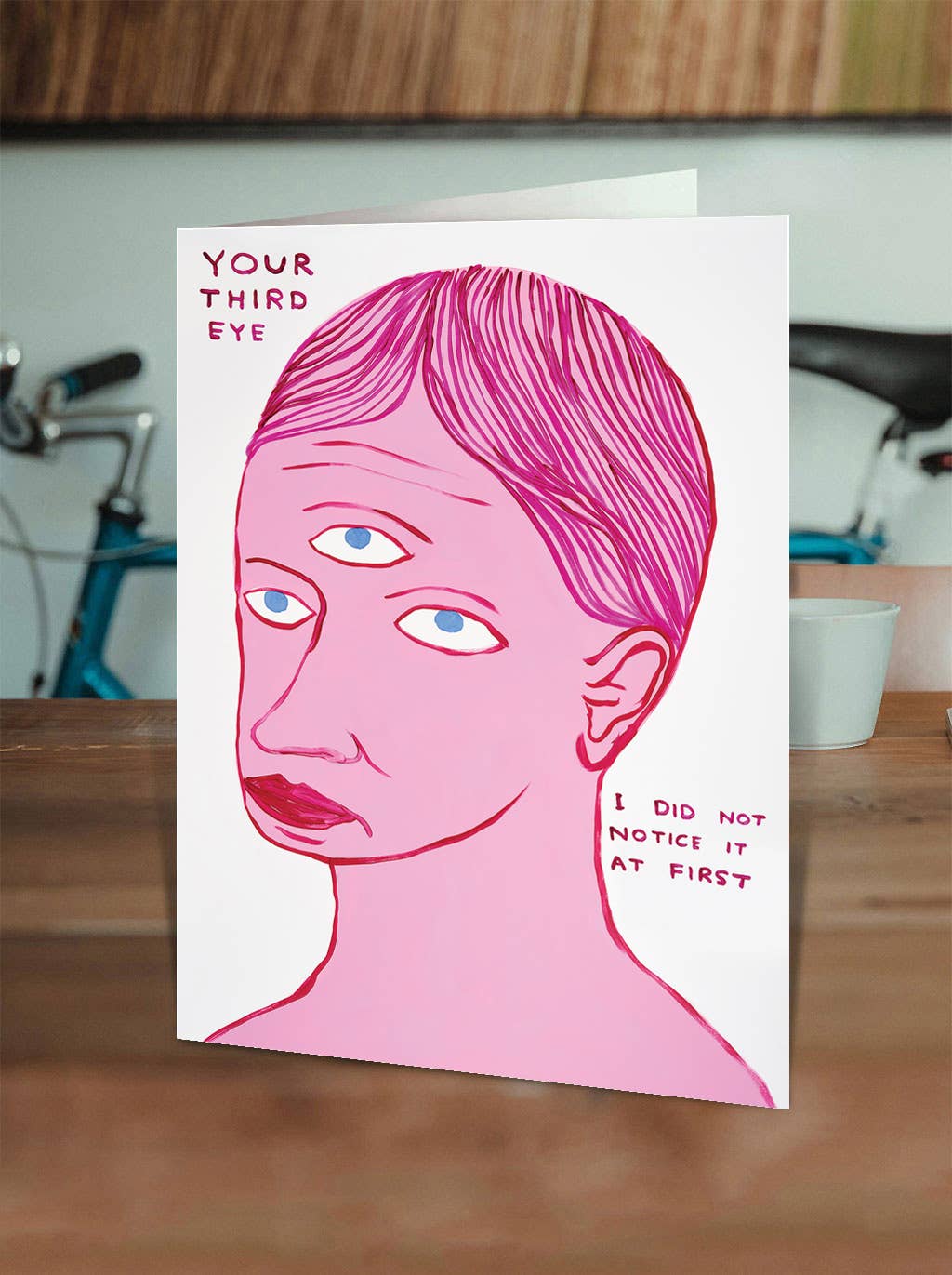 Funny Greetings Card By David Shrigley - Your Third Eye
