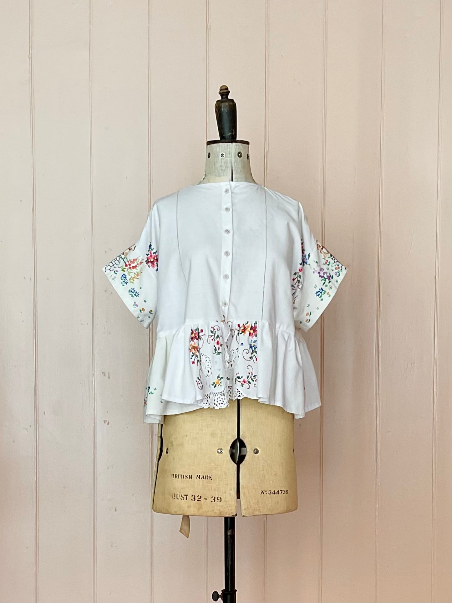Nelly peplum top 2, reclaimed vintage