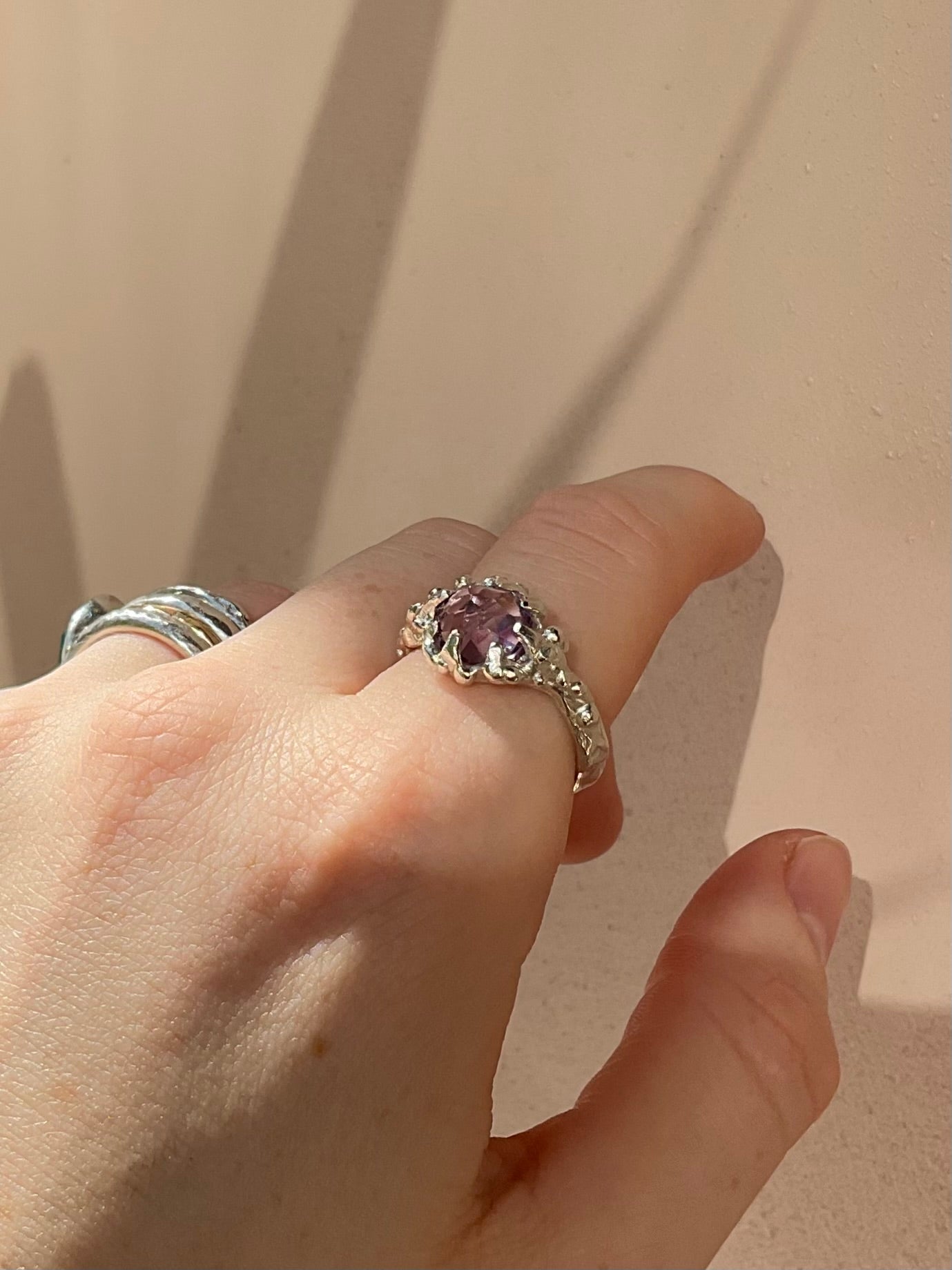 Amethyst Bobble Ring