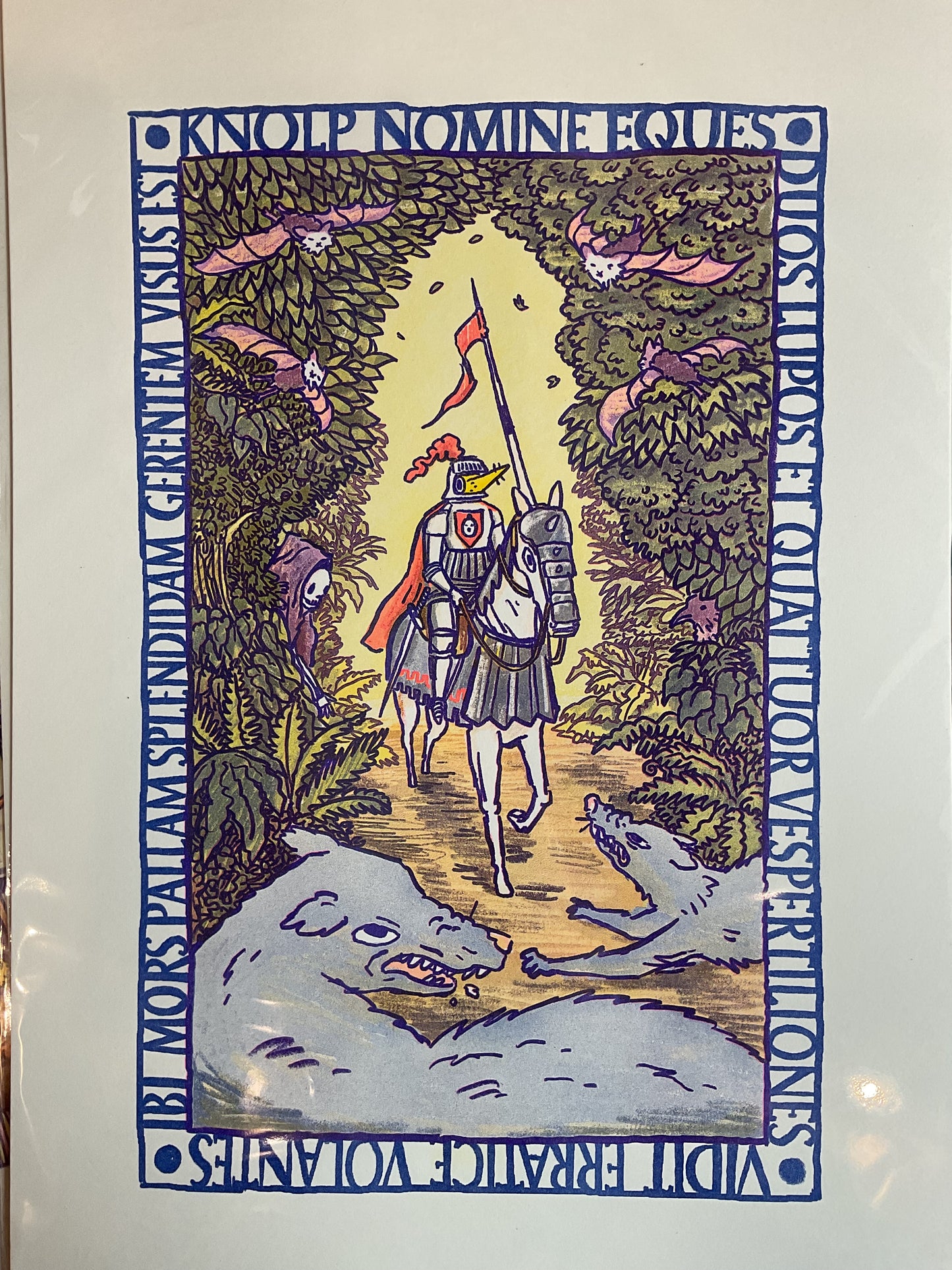 Seals Risograph Print