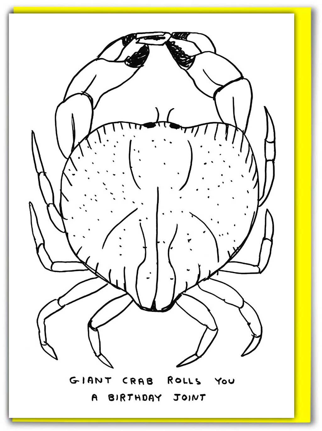 Giant Crab Greetings Card