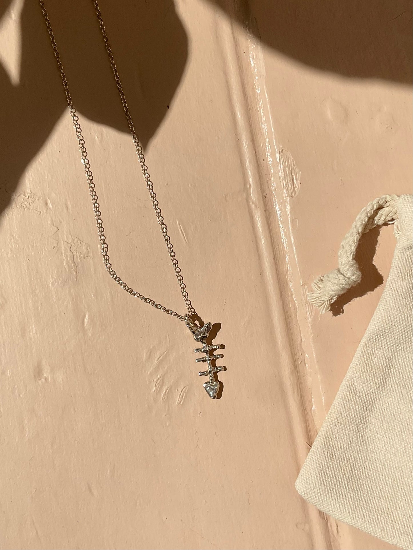 Fish Skeleton Necklace