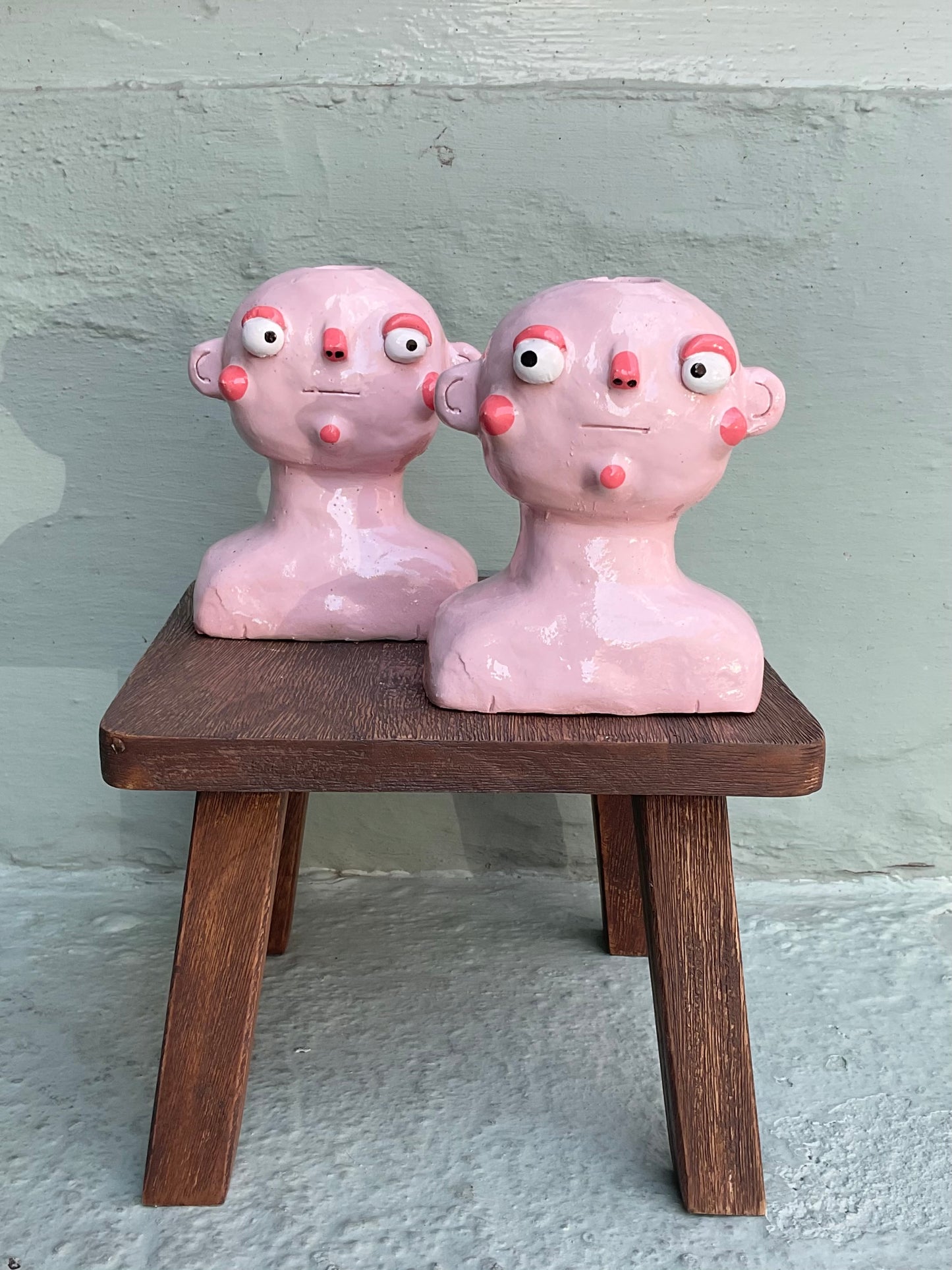 Pink Candlestick Holder