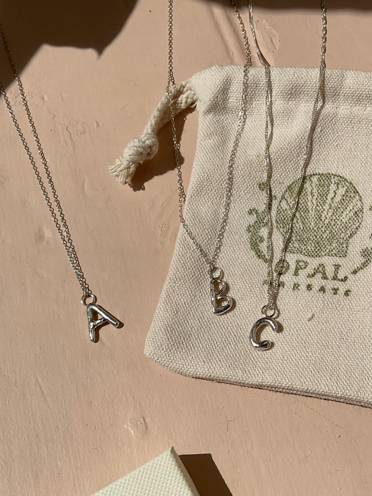 Alphabet Spaghet Pendant