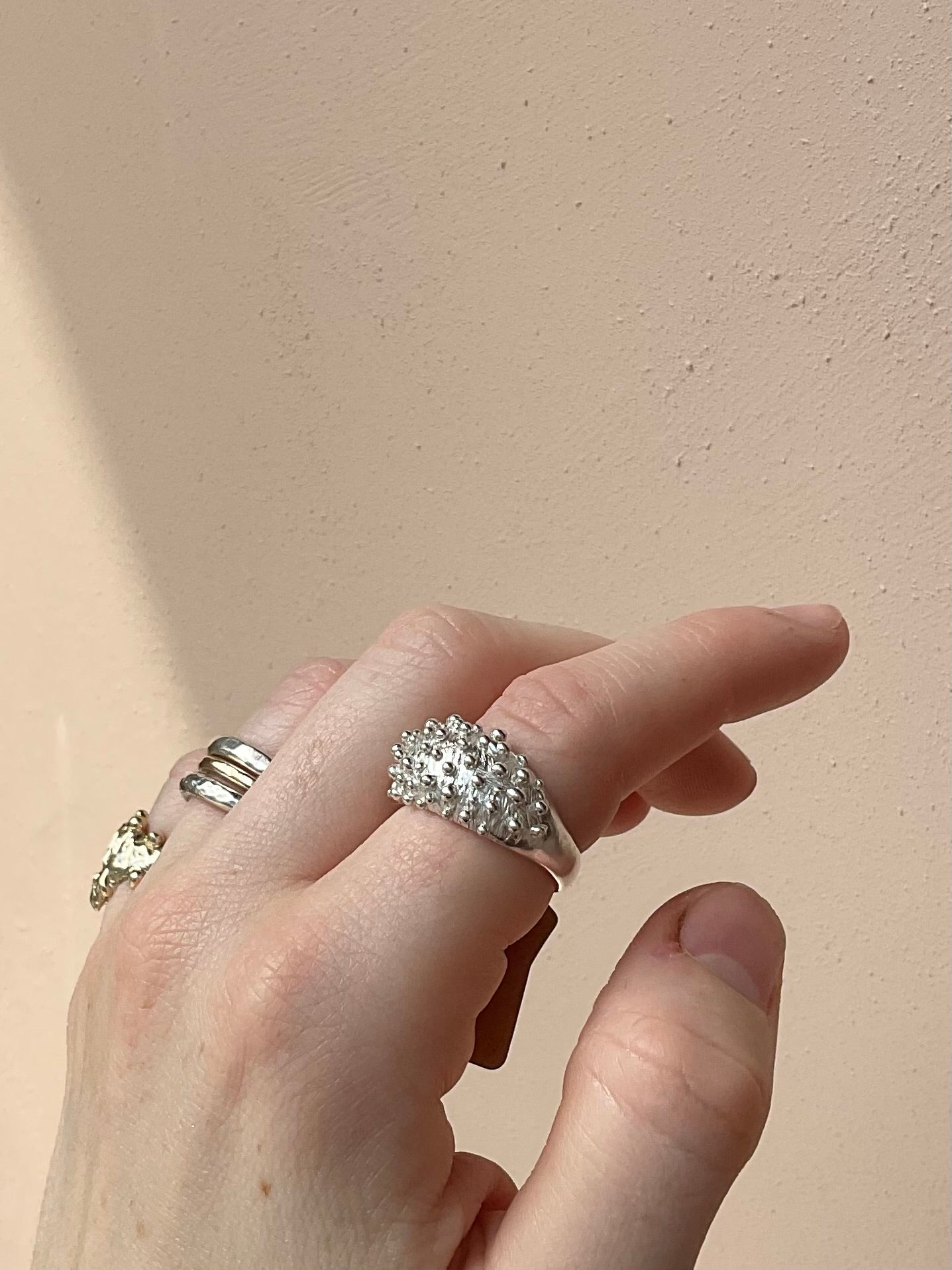 Caviar dome ring 2