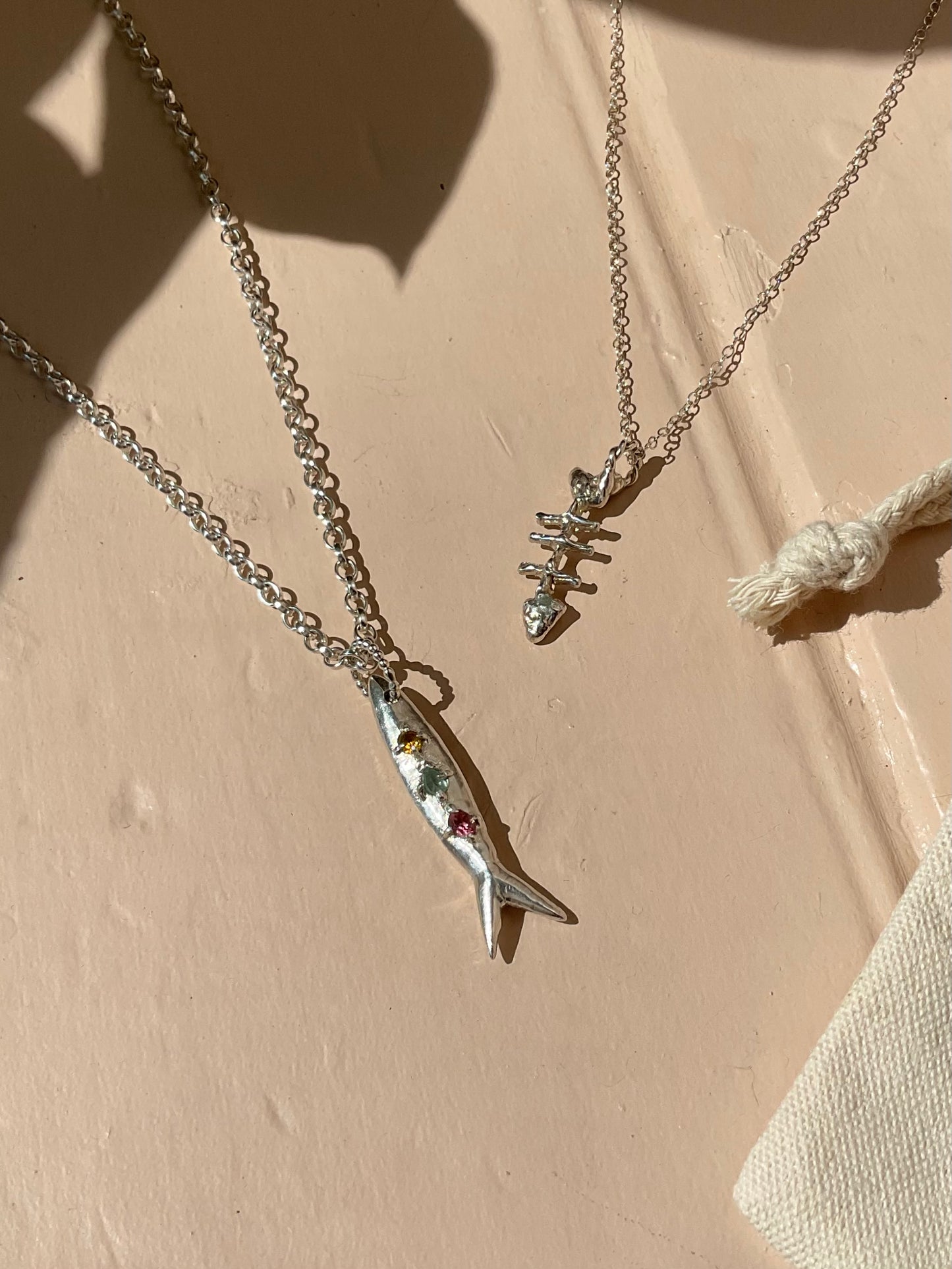 Gem Belly Fish Pendant
