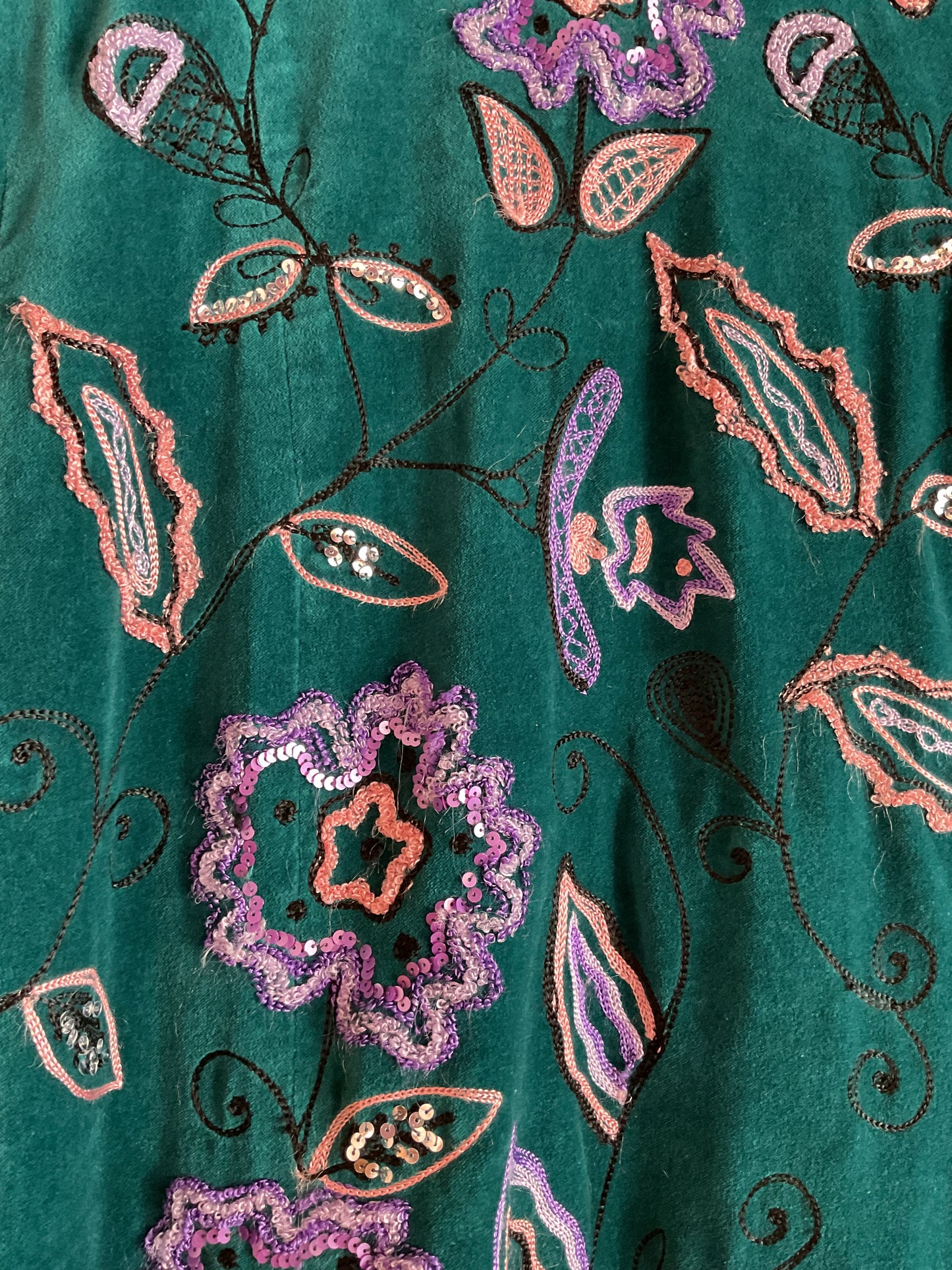 Vintage Indigo Moon Velvet Jacket