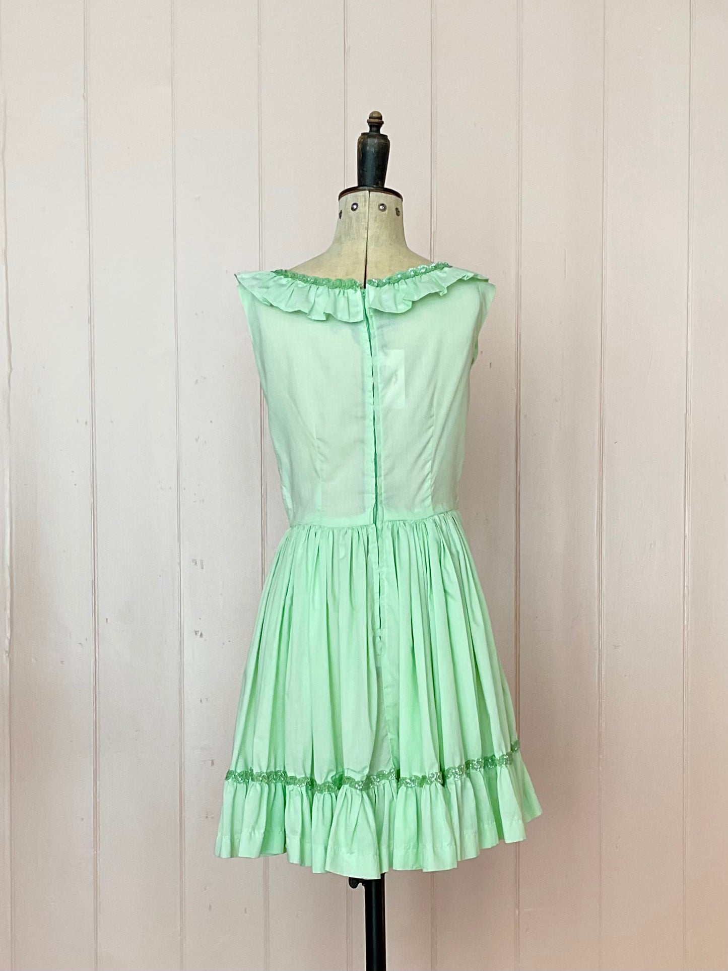 Vintage Pale Green Party Dress