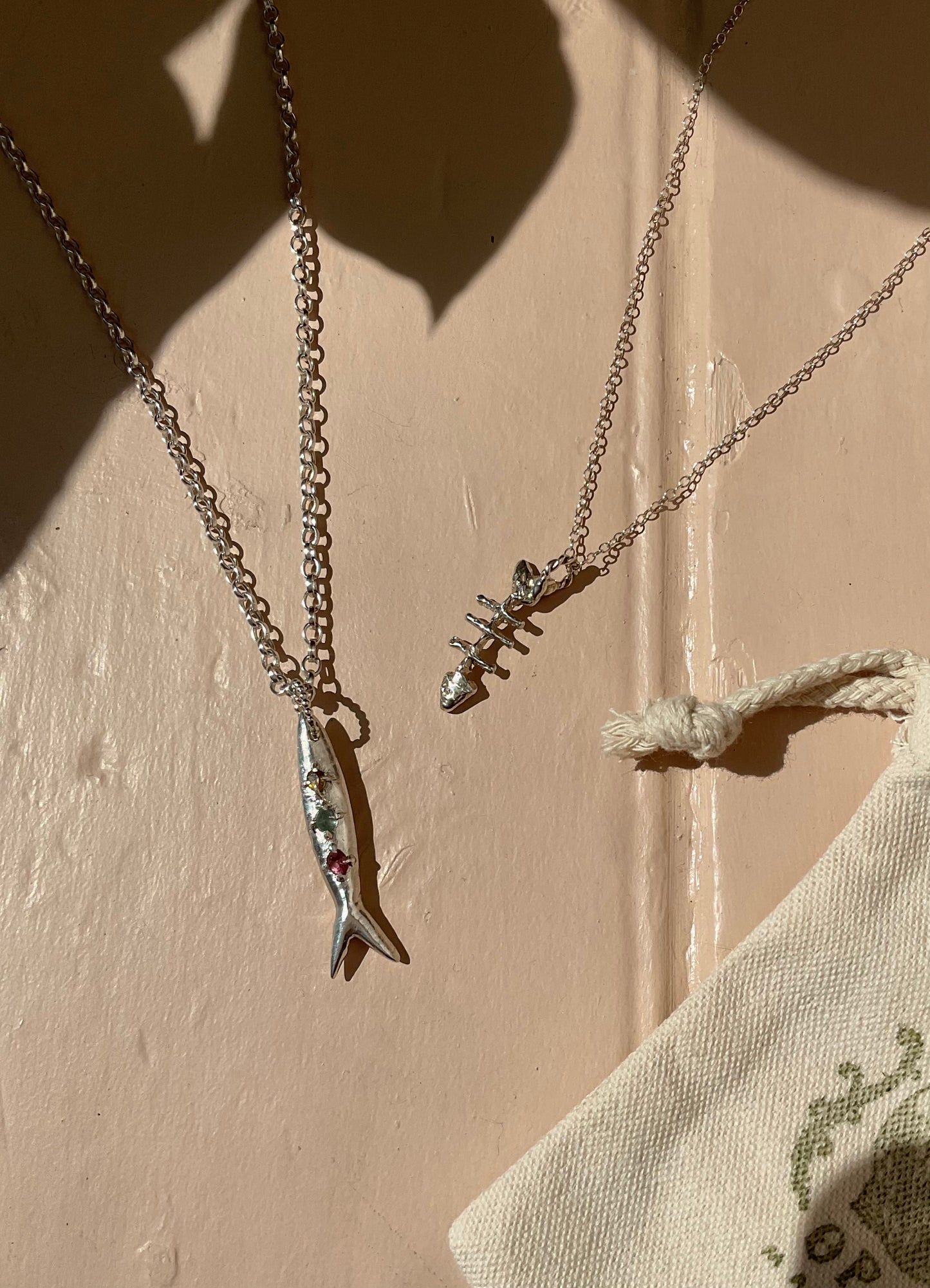 Gem Belly Fish Pendant
