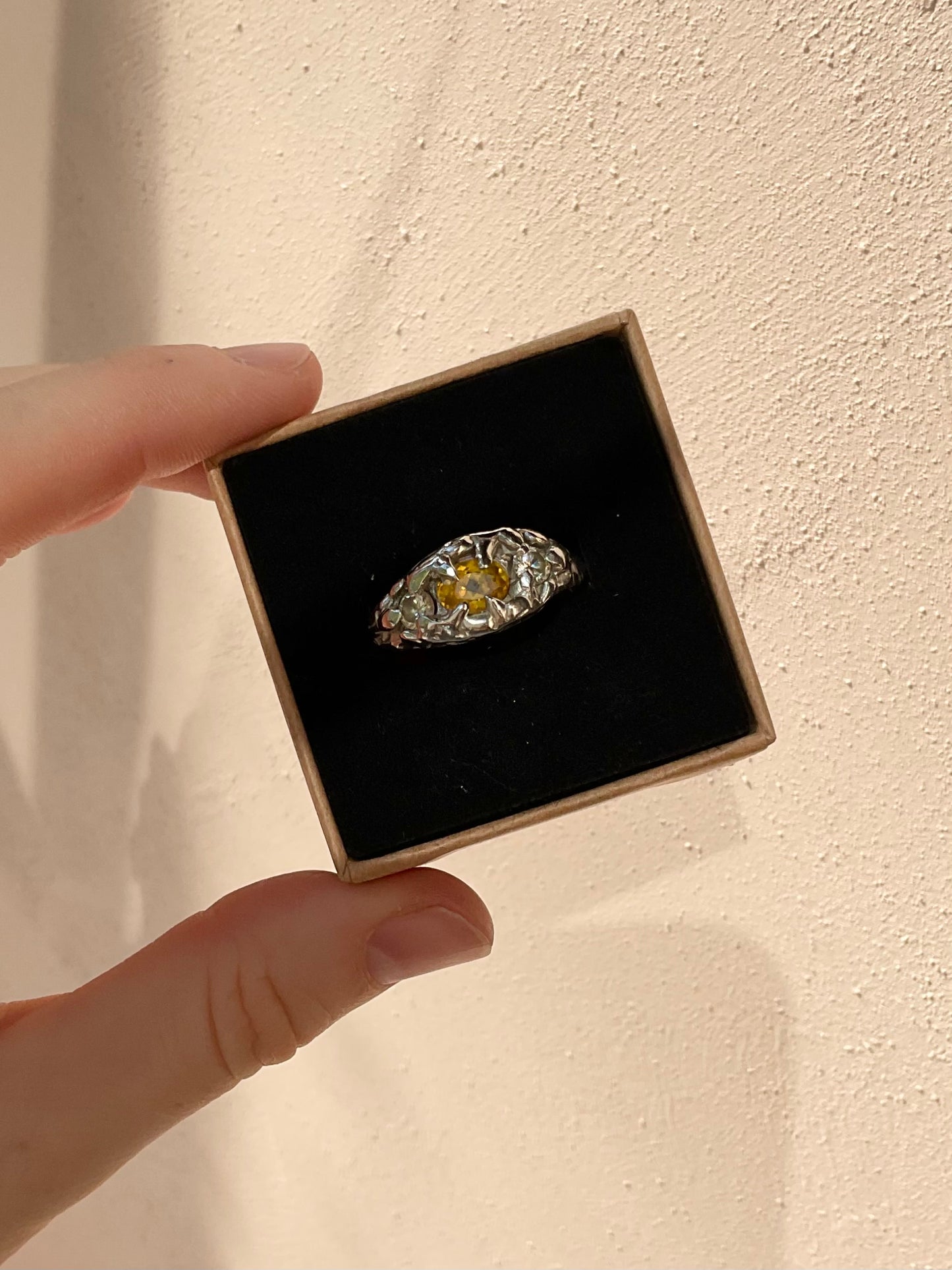 Sapphire Buttercup Ring