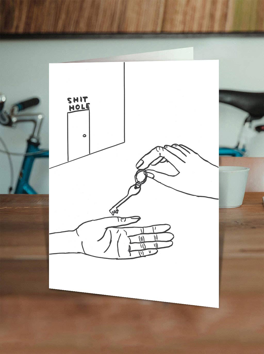 New Home Card By David Shrigley - Shit Hole
