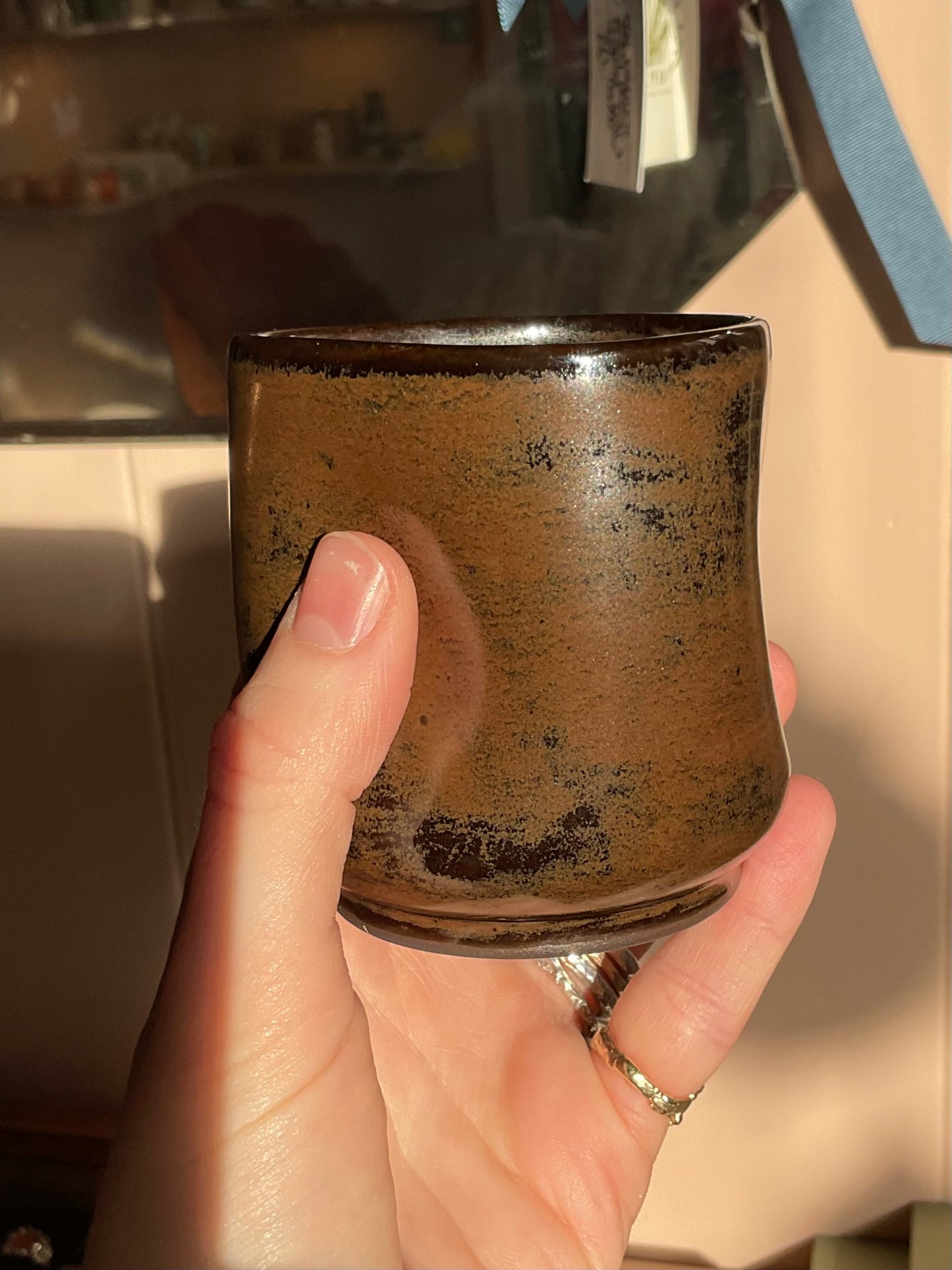 ‘Fluiform' SOFT Ceramic Tumbler, Mocha