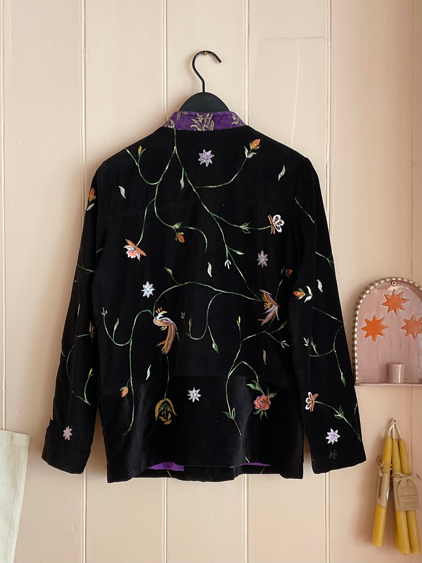 Vintage Indigo Moon Velvet Jacket