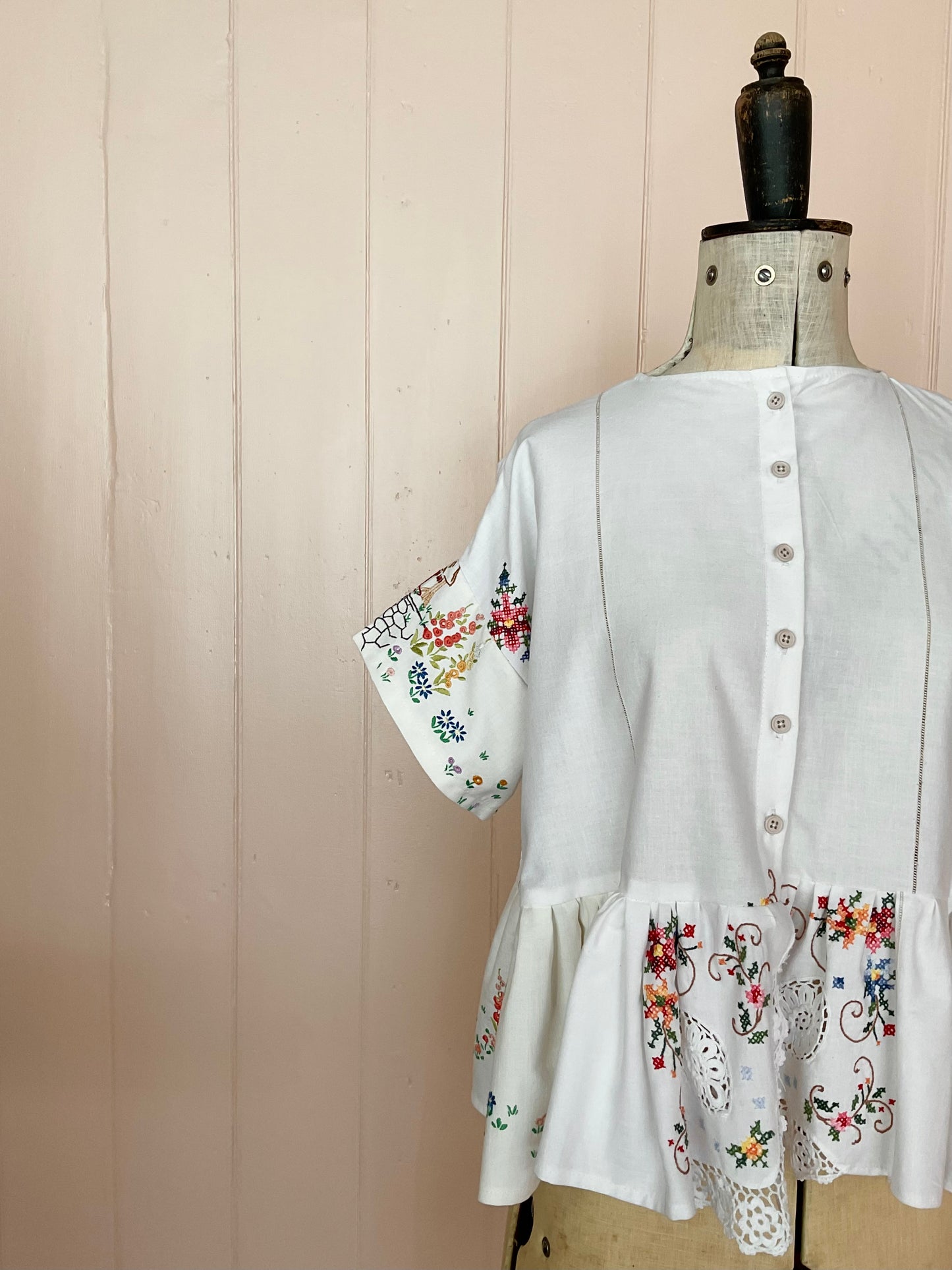 Nelly peplum top 2, reclaimed vintage