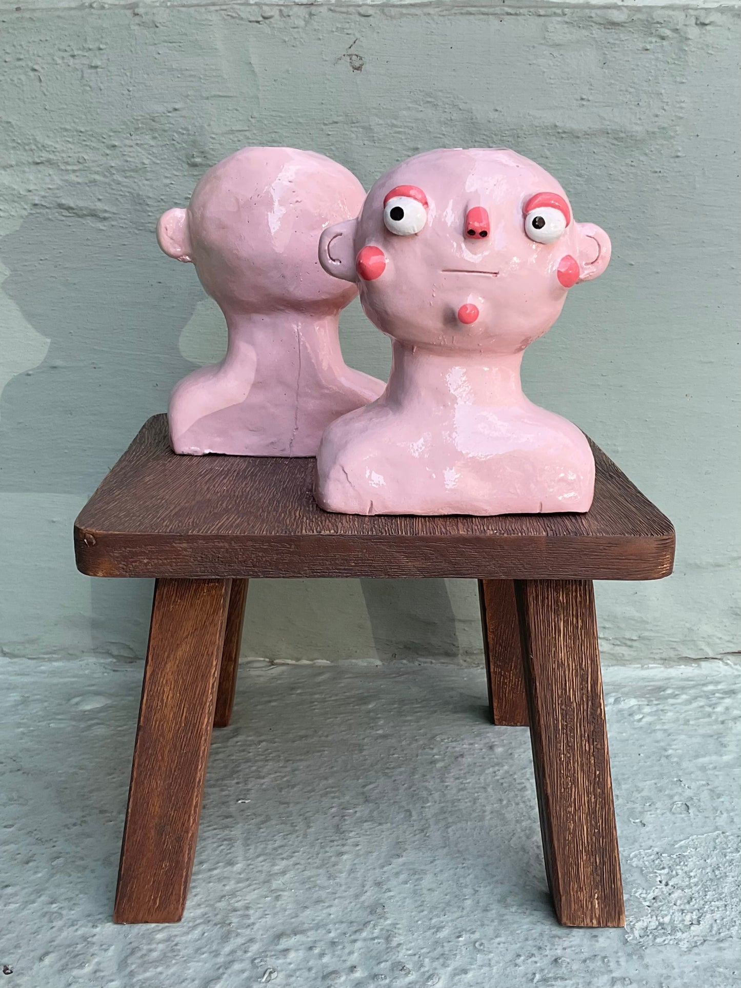 Pink Candlestick Holder