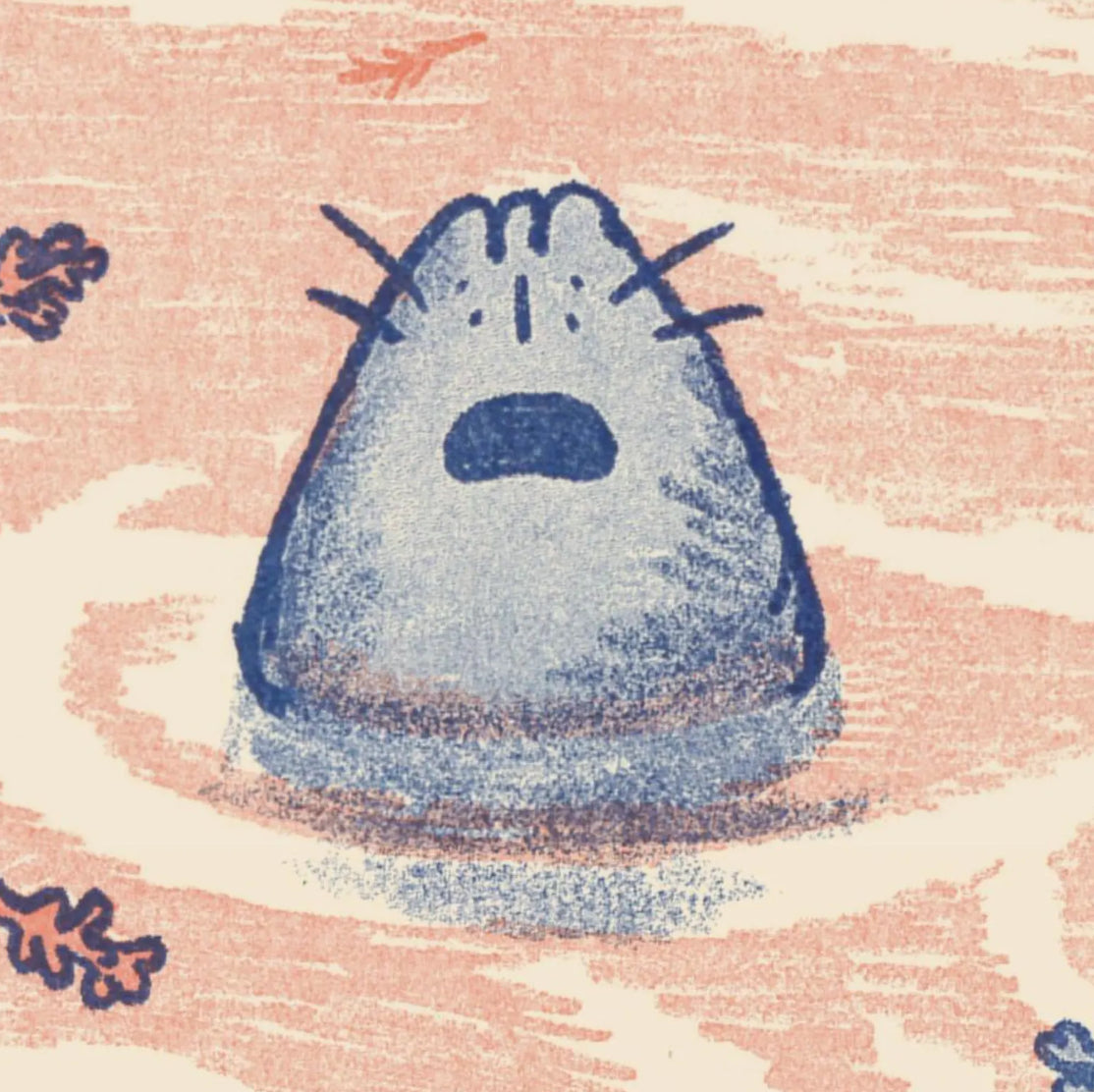 Seals Risograph Print