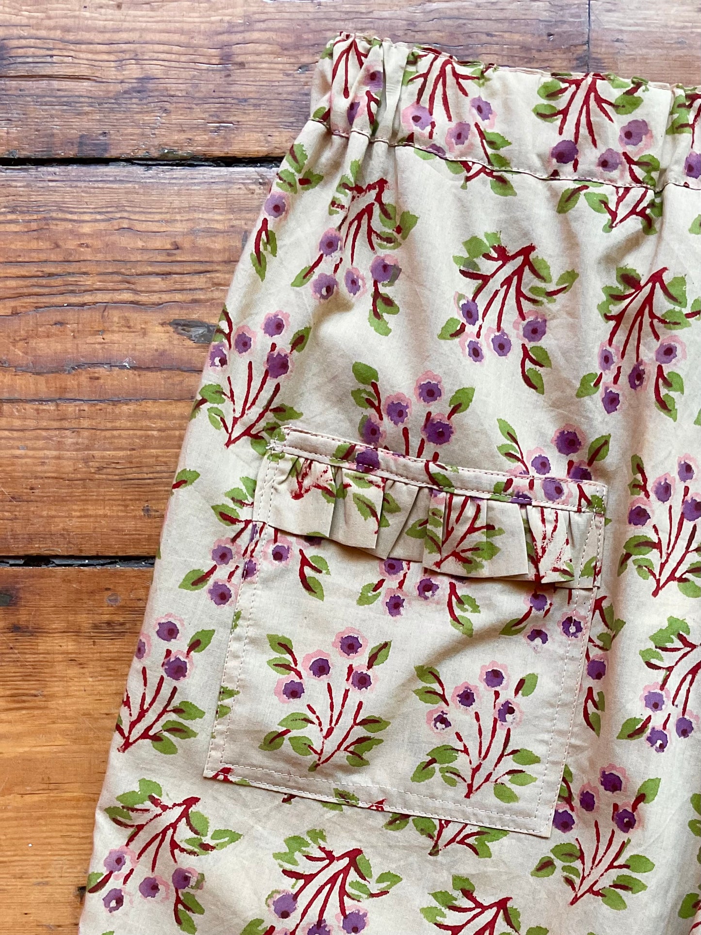 Alex shorts, Indian block print