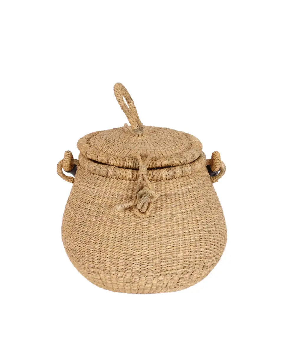 WENE: Pot Lidded Bolga Basket