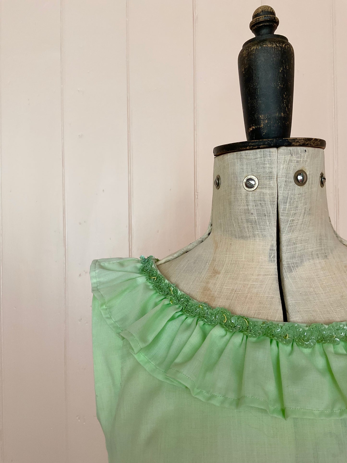 Vintage Pale Green Party Dress