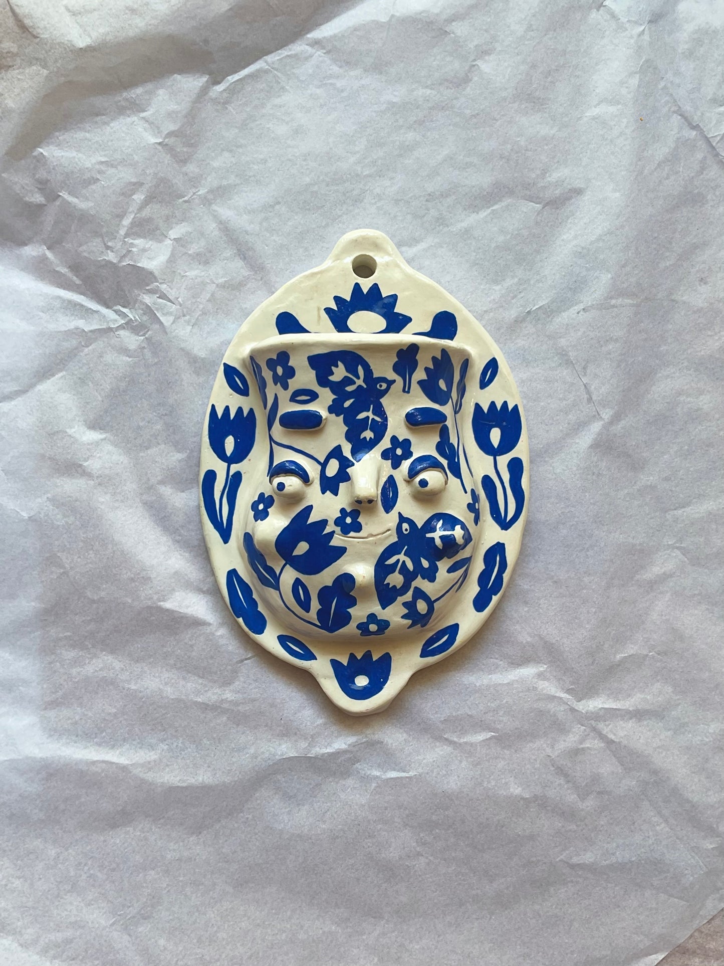 Delftware Ponky Wots Wall Vase