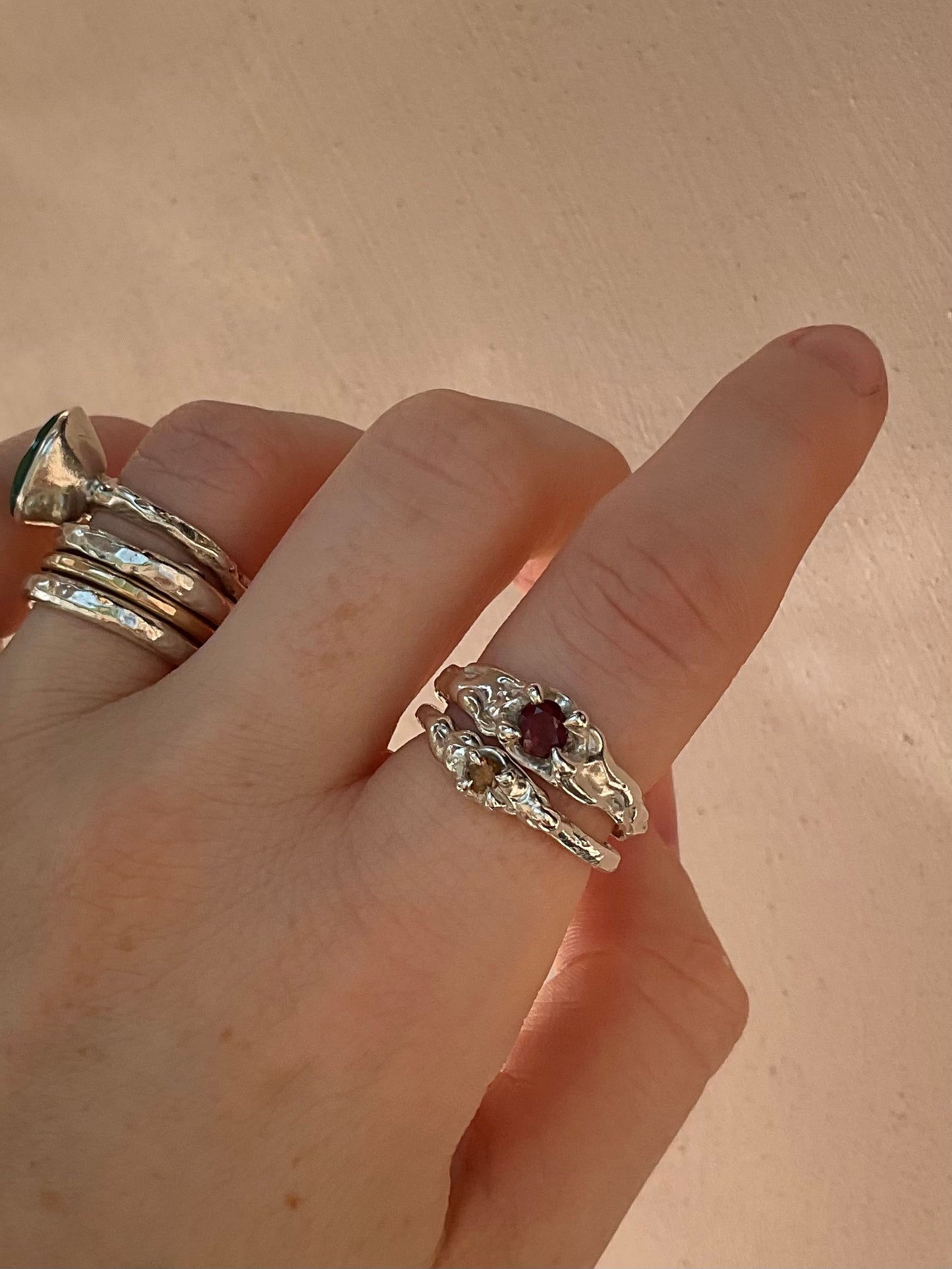 Cherry Garnet Ring
