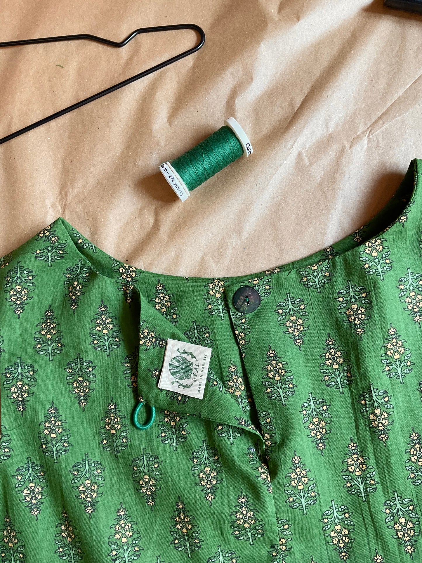 Frank dress, hand block print