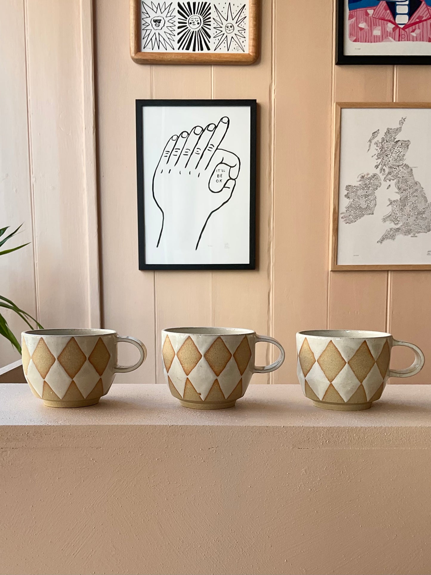 Stacking mug, harlequin