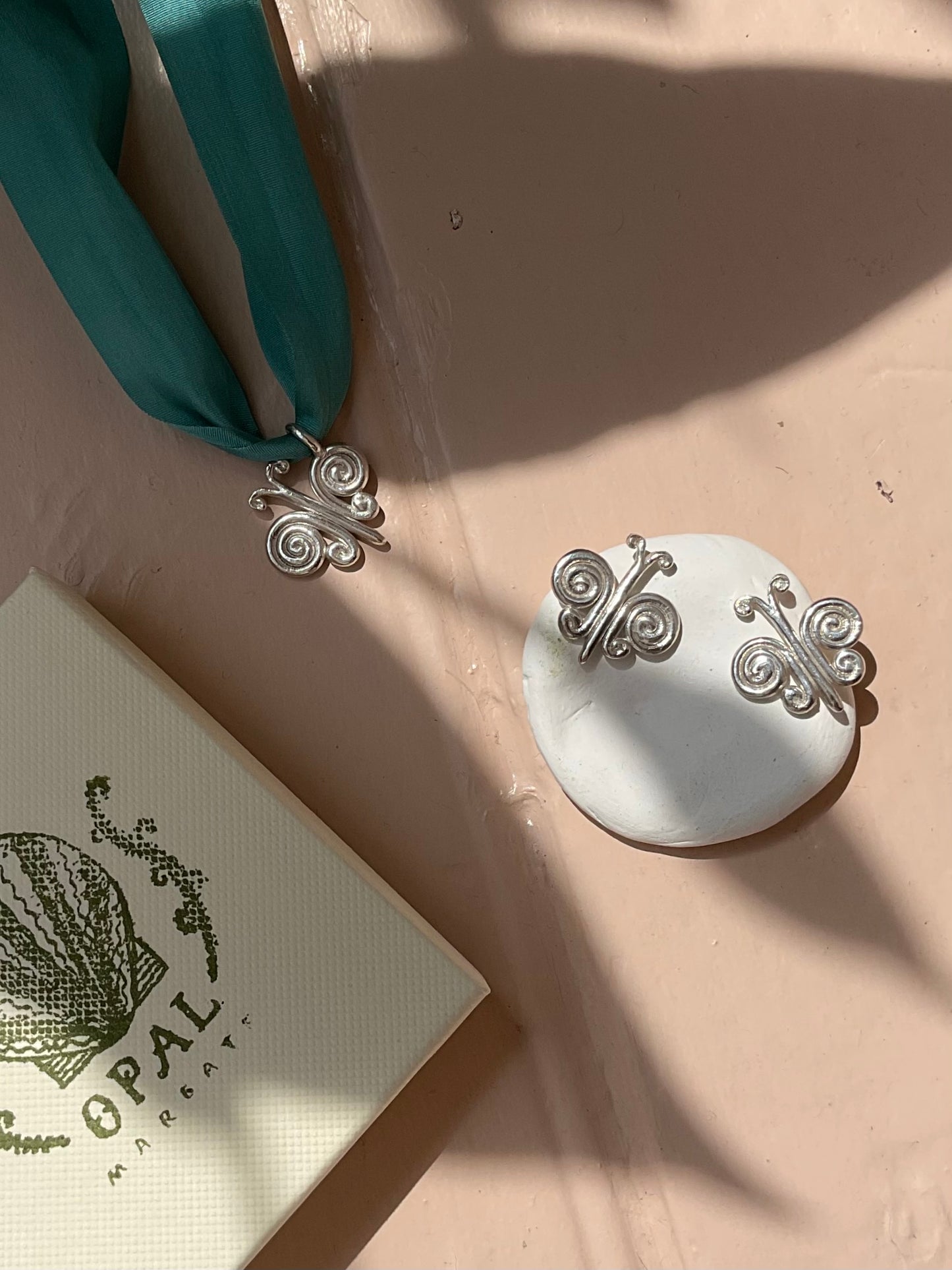 Butterfly Spiral Earrings
