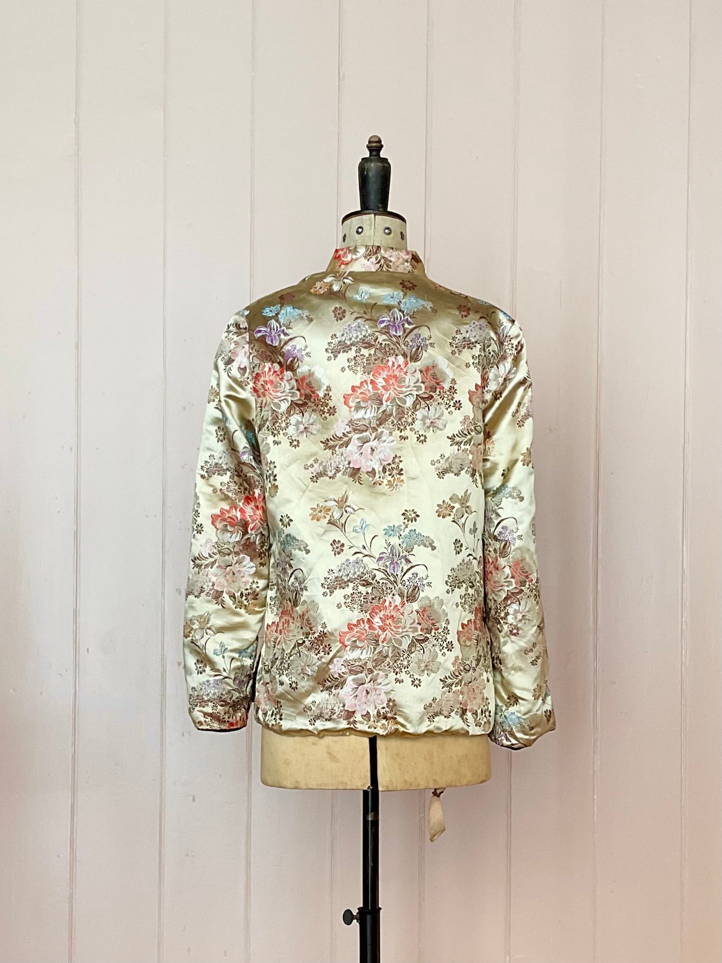 Vintage, reversible silk and velvet jacket