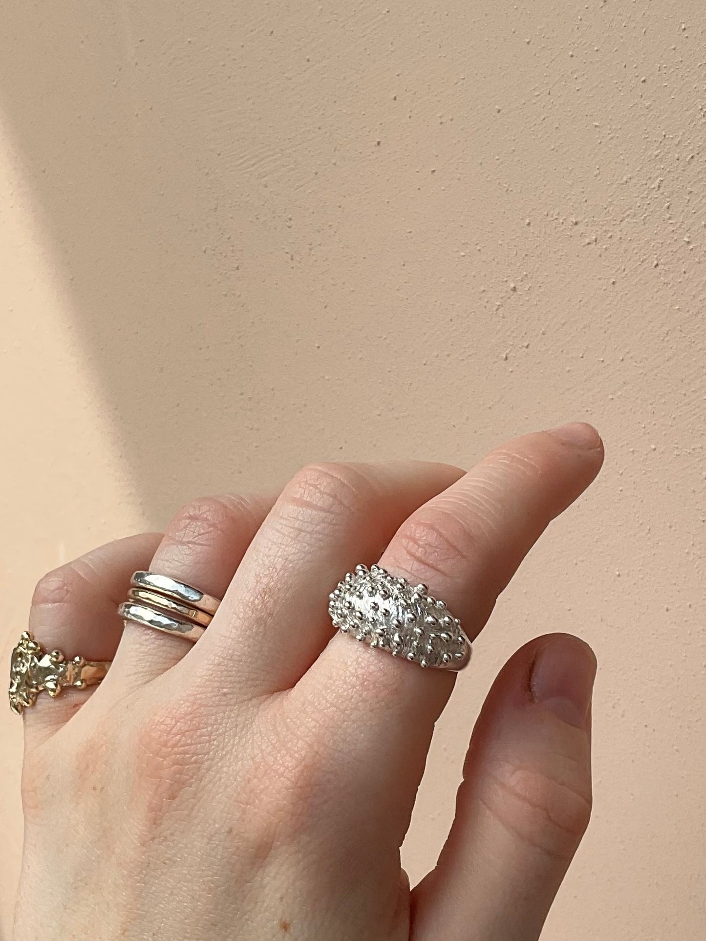 Caviar dome ring 2