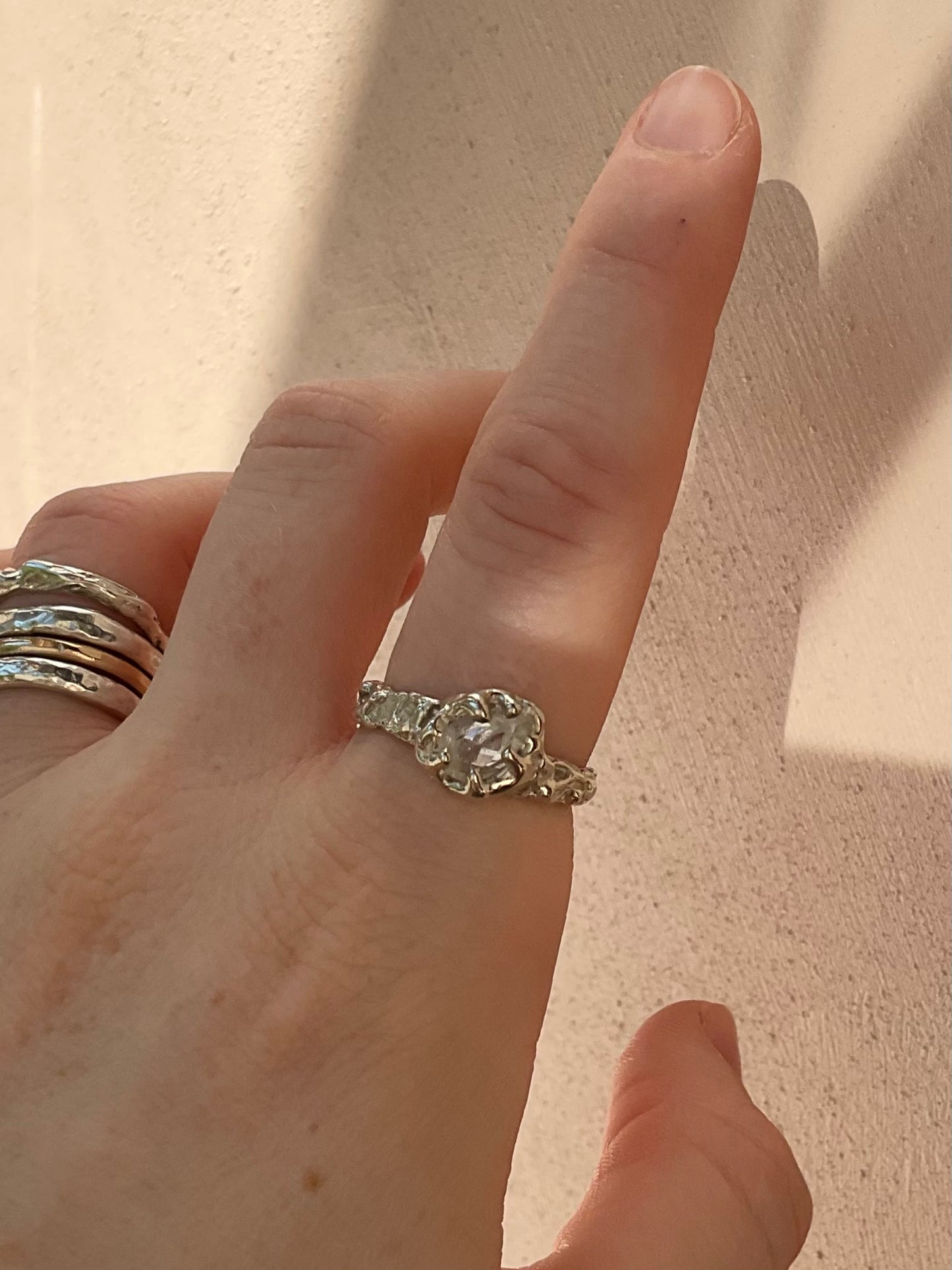 Sapphire Tear Drop Ring