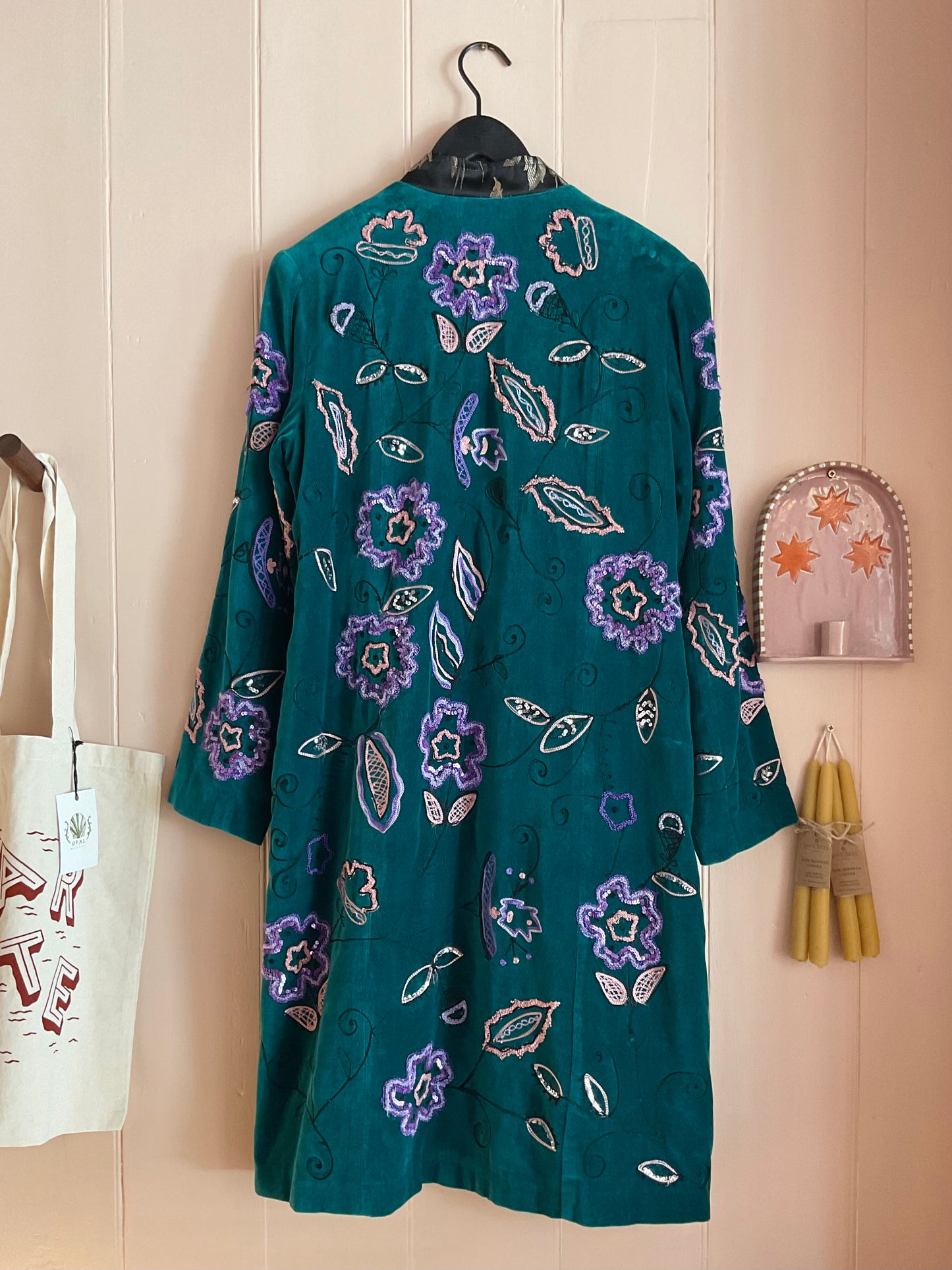 Vintage Indigo Moon Velvet Jacket