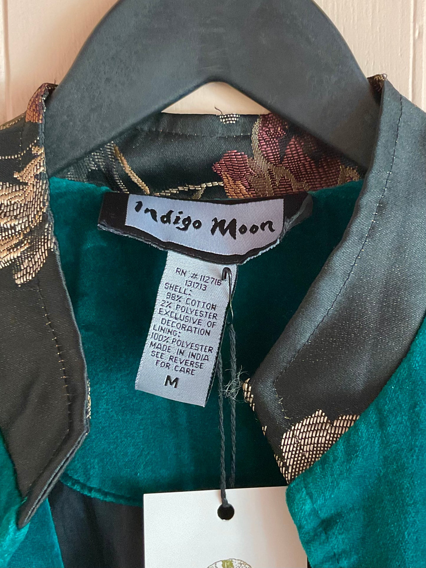 Vintage Indigo Moon Velvet Jacket