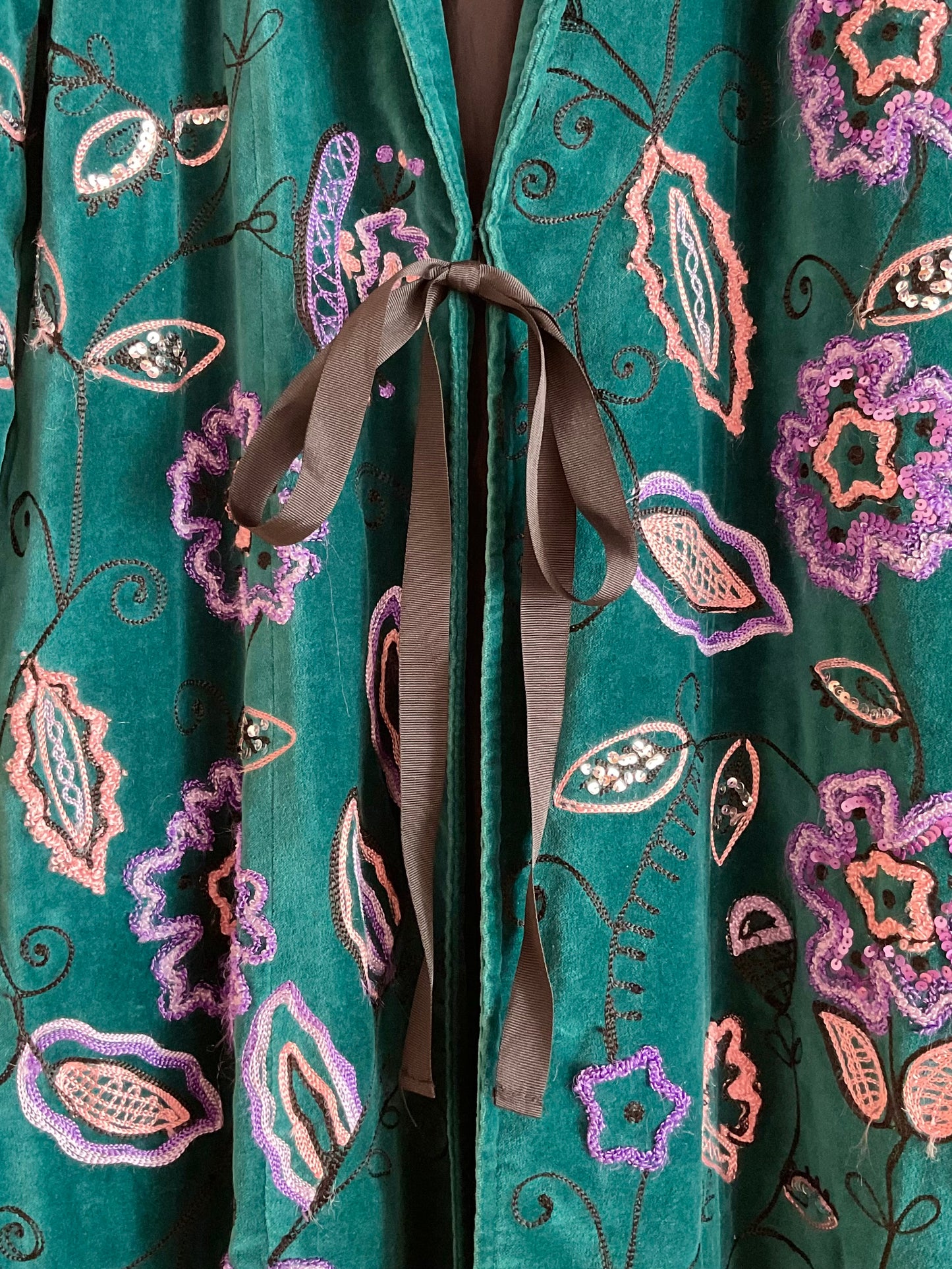 Vintage Indigo Moon Velvet Jacket
