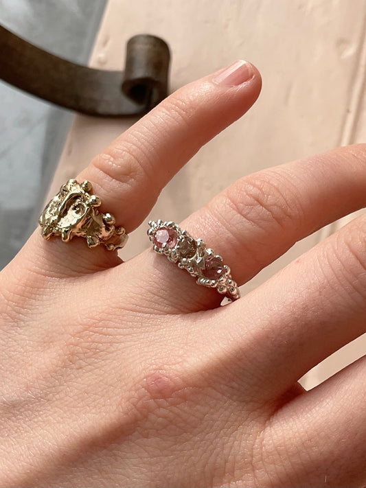 Tourmaline Barnacle Ring #4