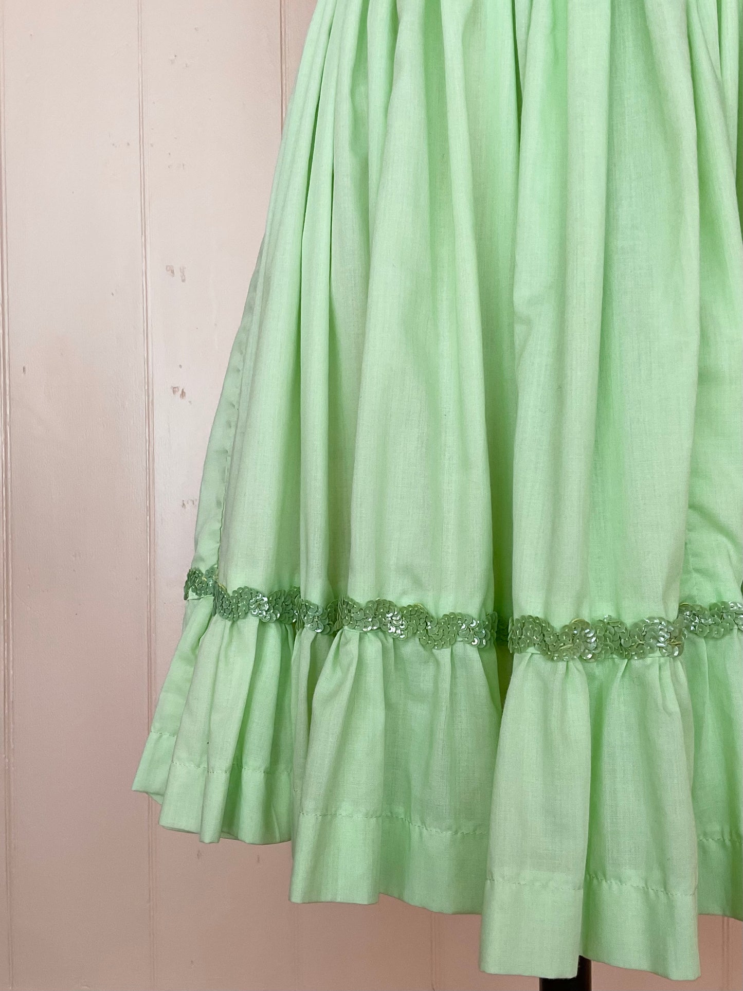 Vintage Pale Green Party Dress