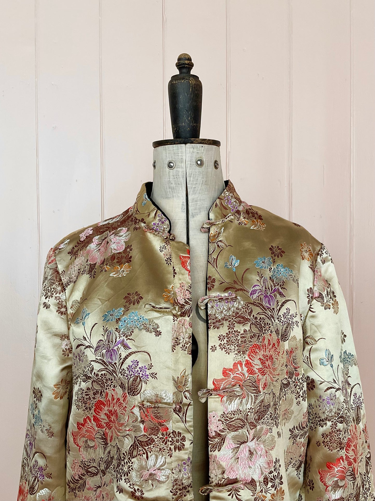 Vintage, reversible silk and velvet jacket