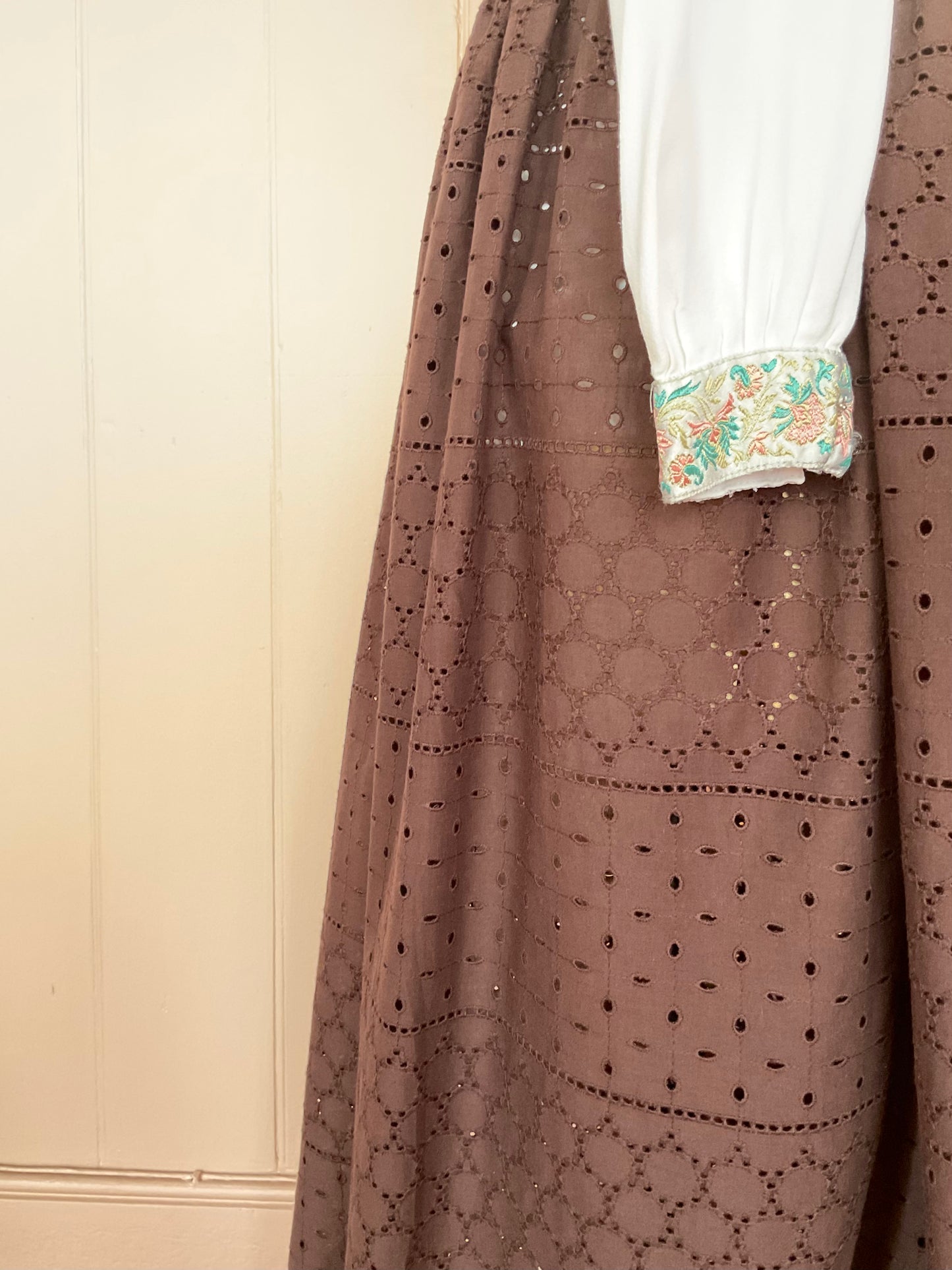 Barbara Pinafore Dress - Chocolate