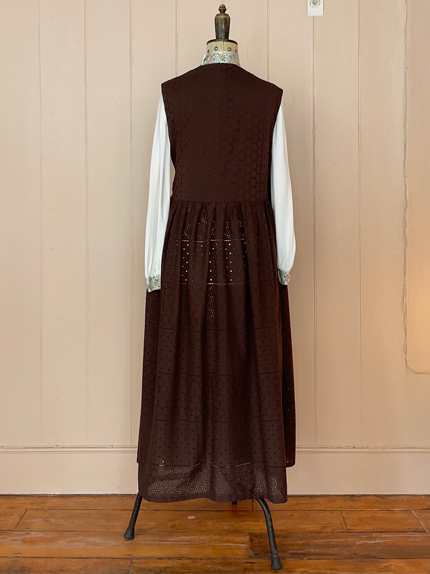 Barbara Pinafore Dress - Chocolate