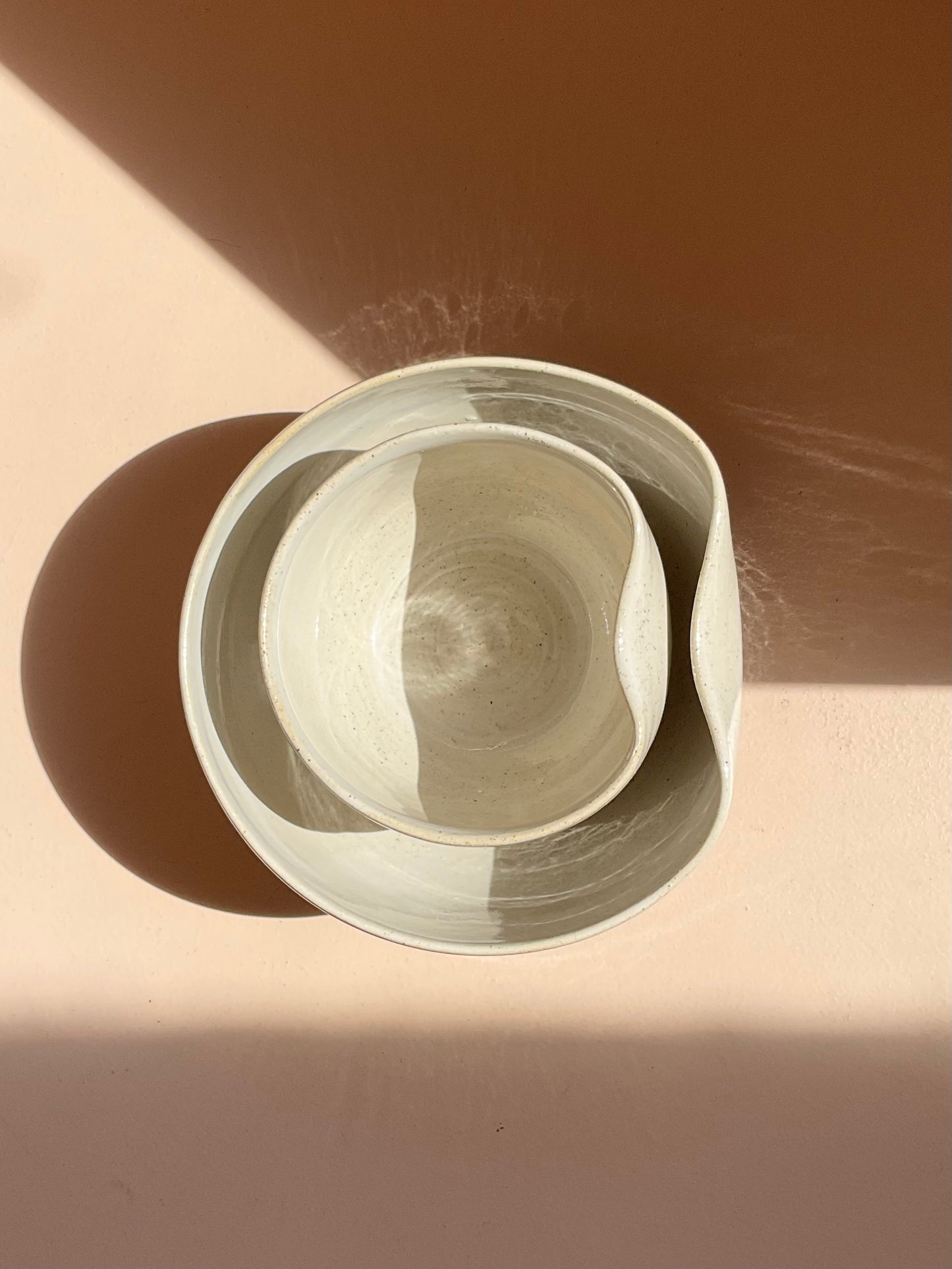 'Fluiform' Stacking bowl set