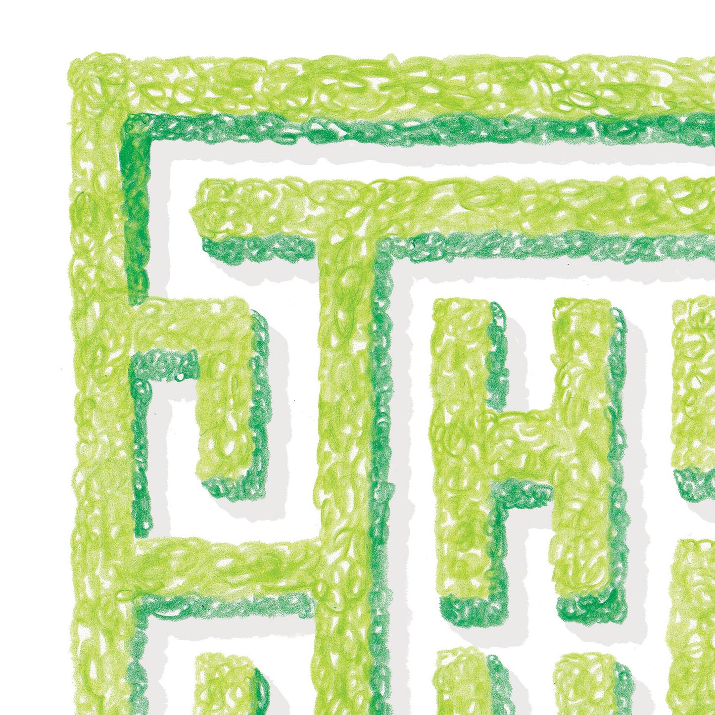 Hedge Maze giclee print - Alex Foster