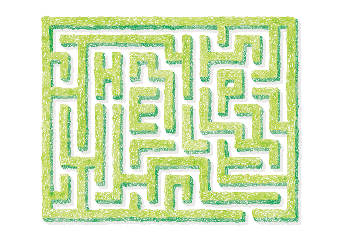 Hedge Maze giclee print - Alex Foster