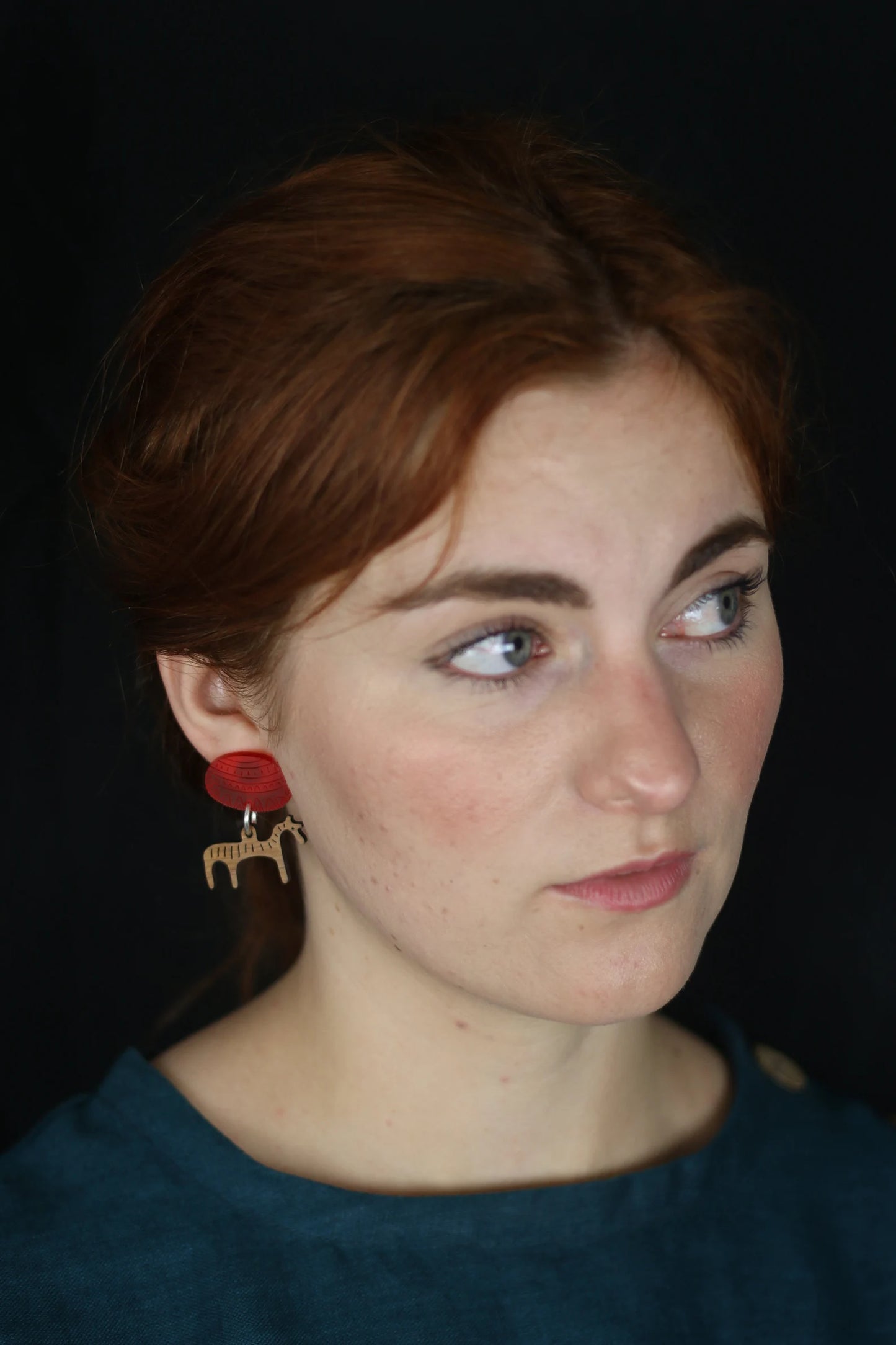 Recycled animal earrings