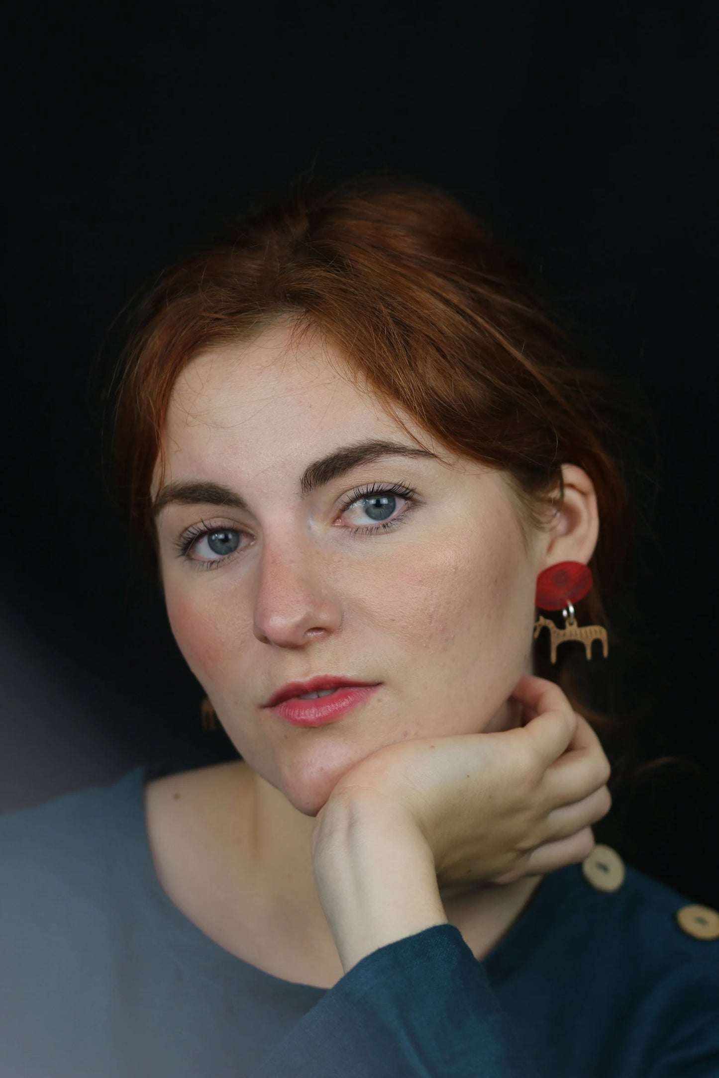 Recycled animal earrings