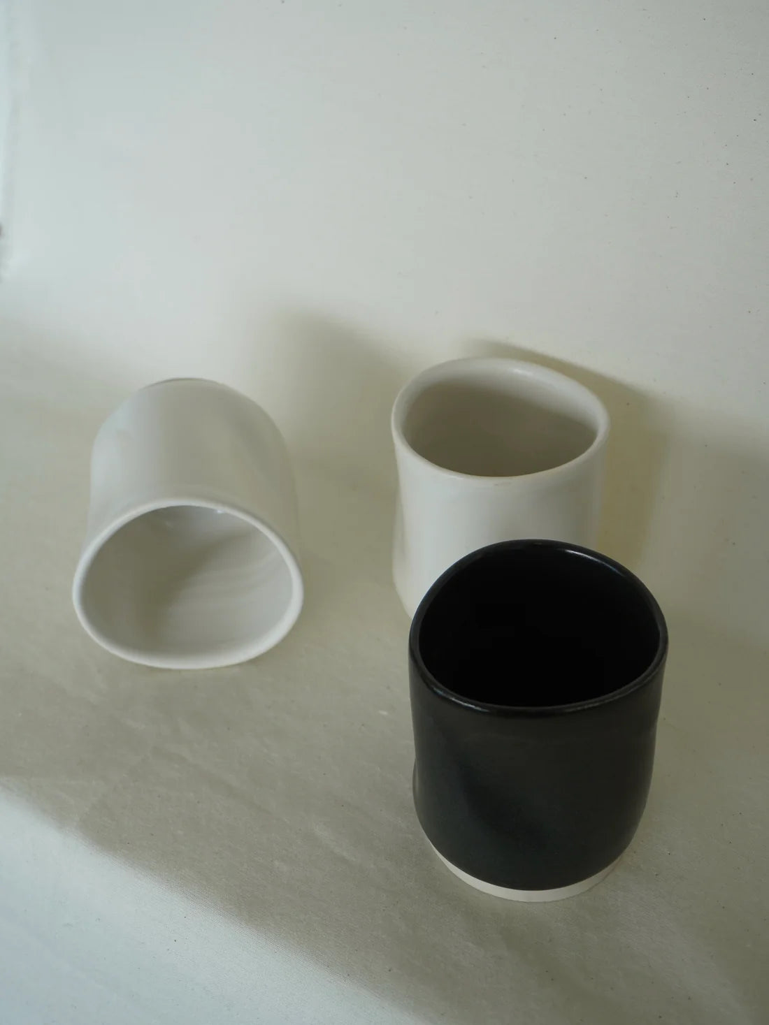'Fluiform' SOFT Ceramic Tumbler, White