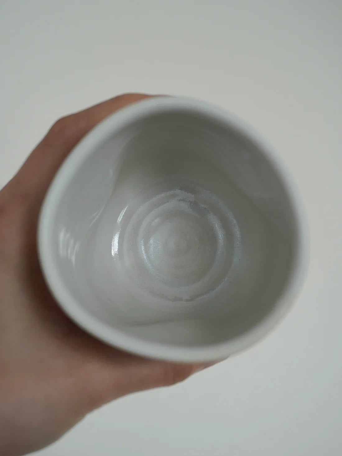 'Fluiform' SOFT Ceramic Tumbler, White