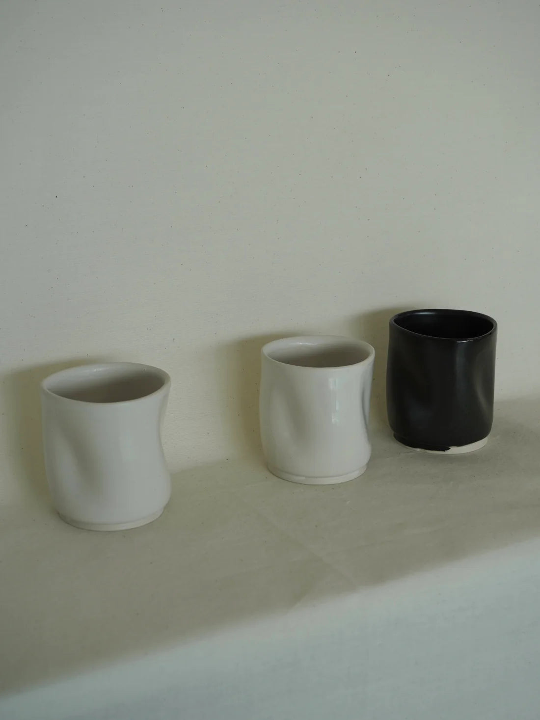 'Fluiform' SOFT Ceramic Tumbler, White