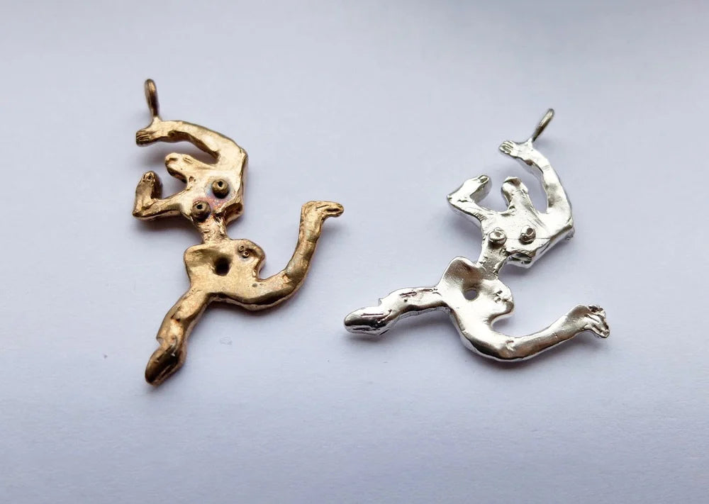 Leap charm, bronze