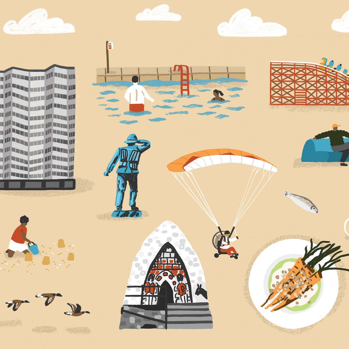 Margate Icons giclee print - Alex Foster